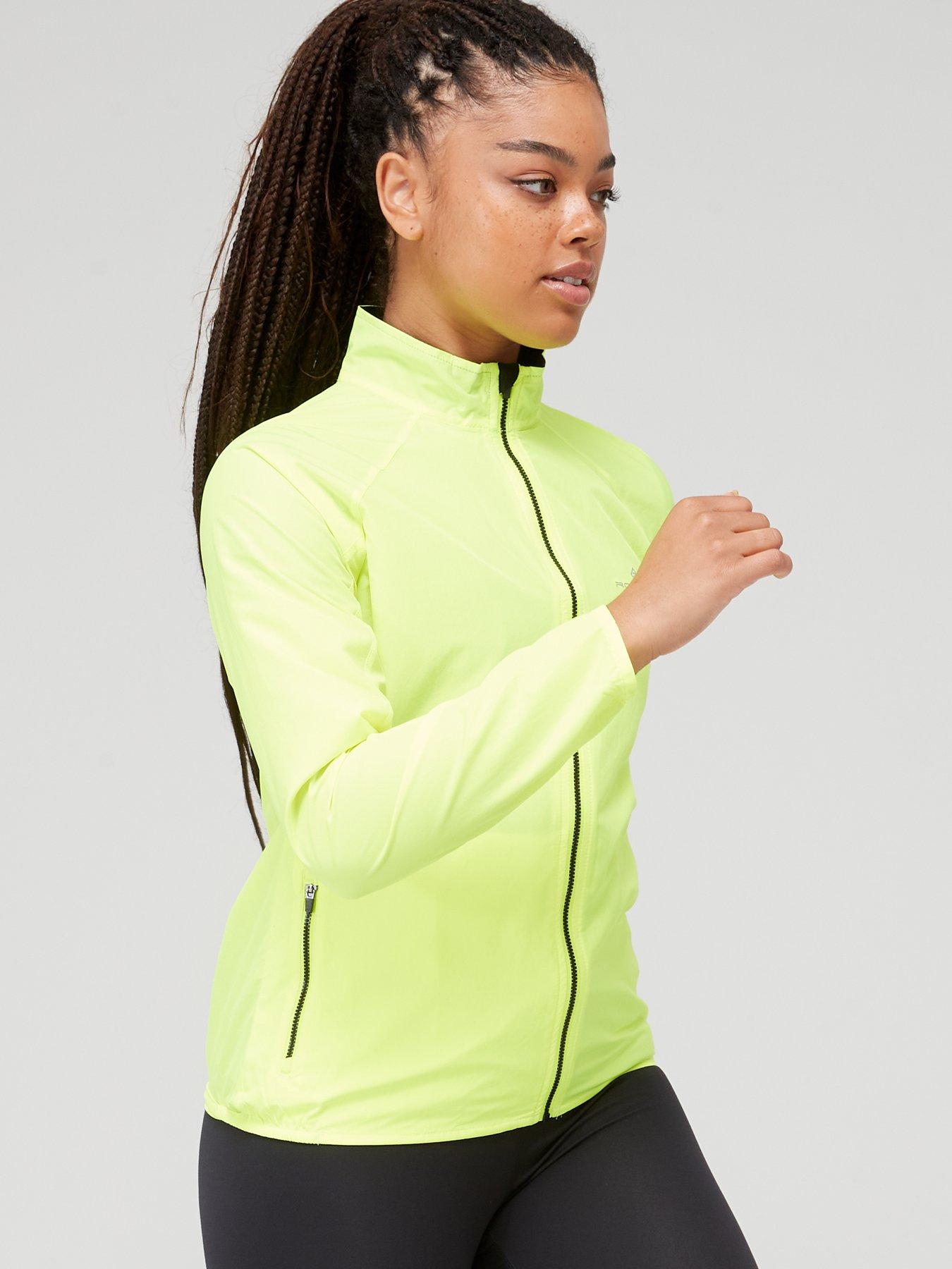front image of ronhill-womens-core-jacket--neon