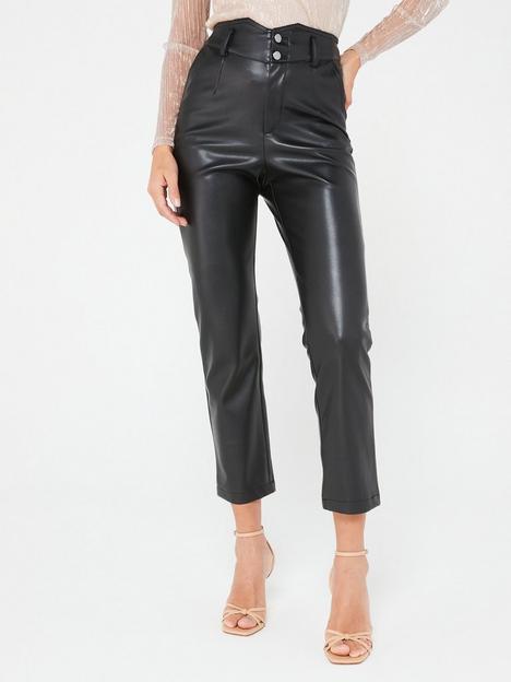 v-by-very-faux-leather-high-waist-ankle-grazer-trousers