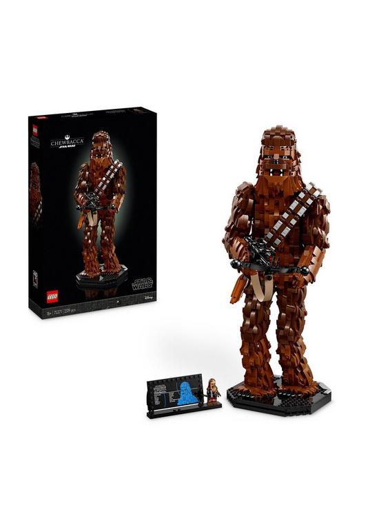 front image of lego-star-wars-chewbacca-figure-set-for-adults-75371