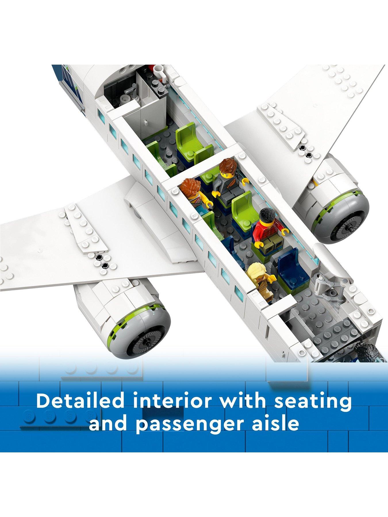 Image 3 of 7 of LEGO City Passenger Aeroplane Toy Model Kit 60367