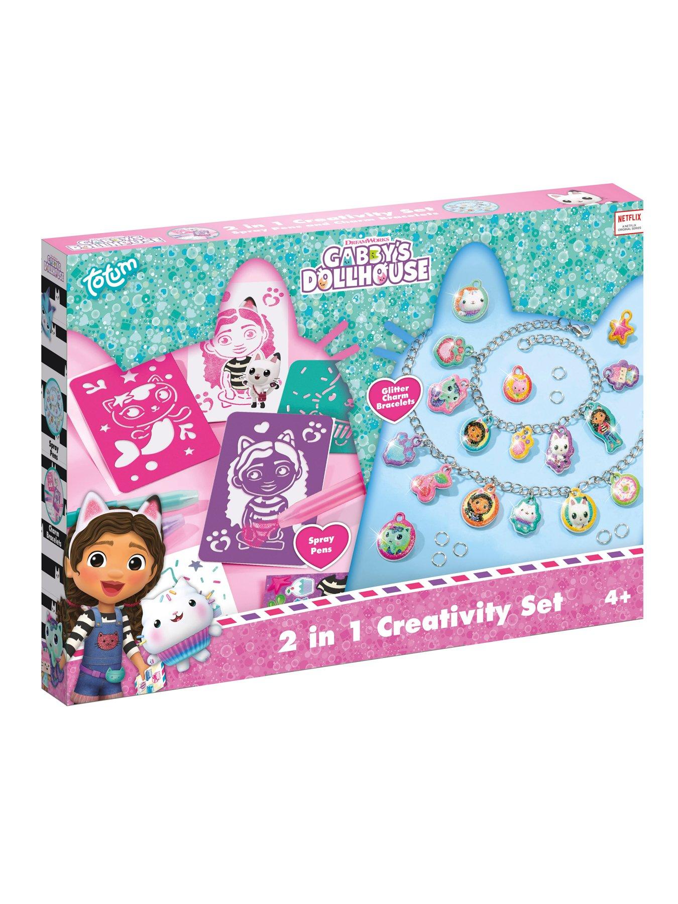  image of gabbys-dollhouse-2-in-1-creativity-set-spray-pens-amp-charm-bracelets
