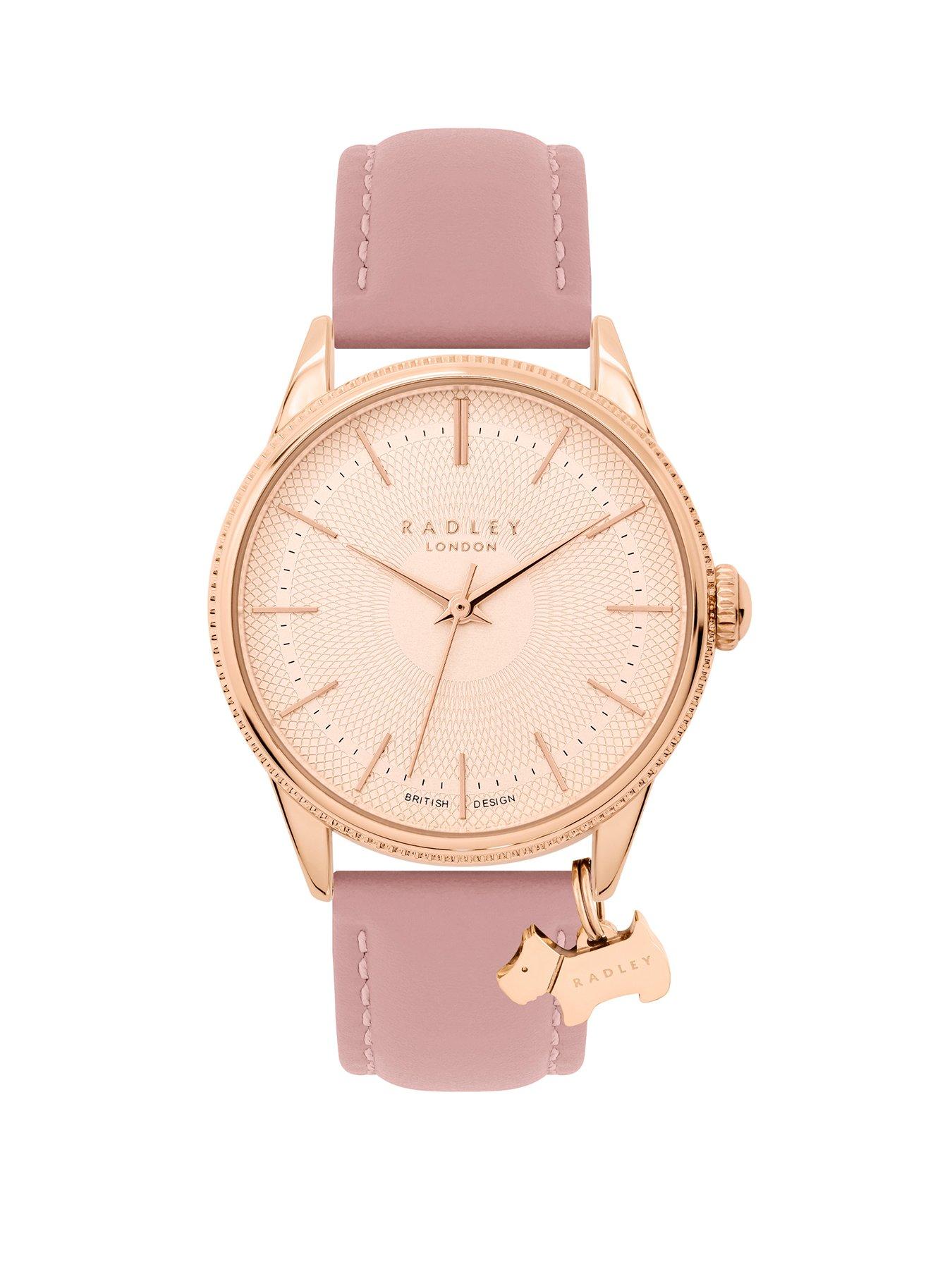 Radley Lewis Lane Ladies Coin Edge Bezel Vintage Pink Watch