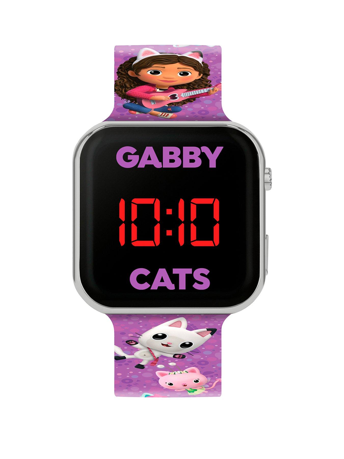 Disney Gabby Purple Printed Strap LED Watch
