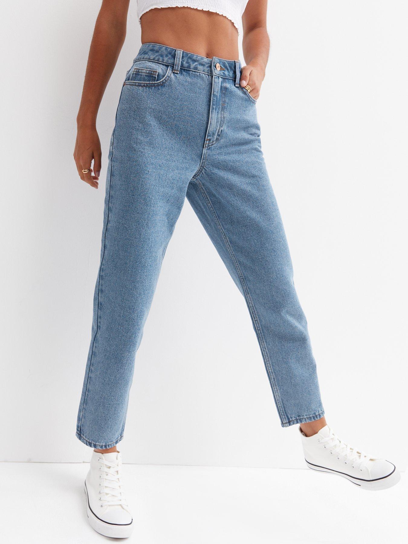 New Look Tall flared jean in midwash blue