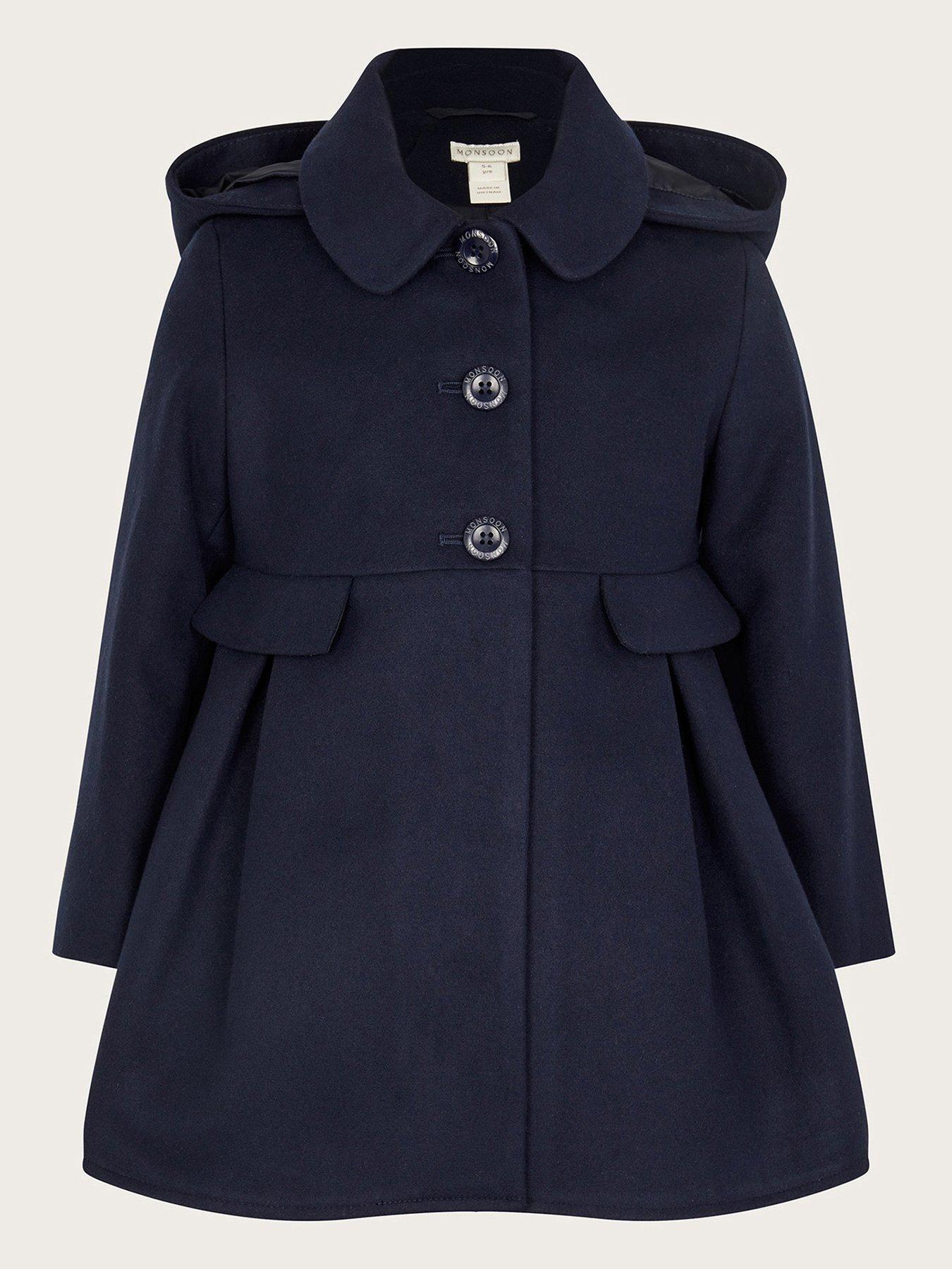 Childrens navy clearance coat