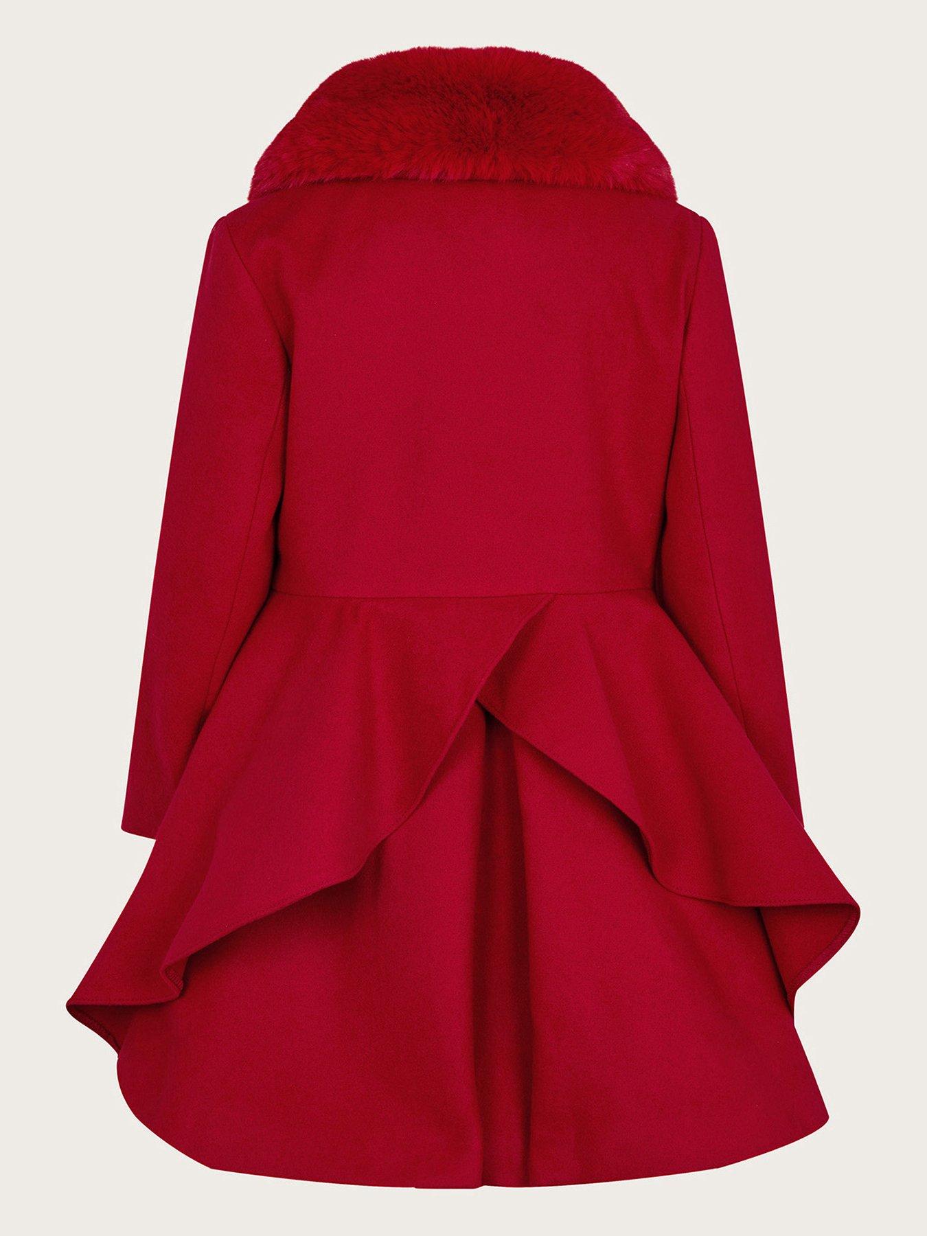 Monsoon girls store red coat