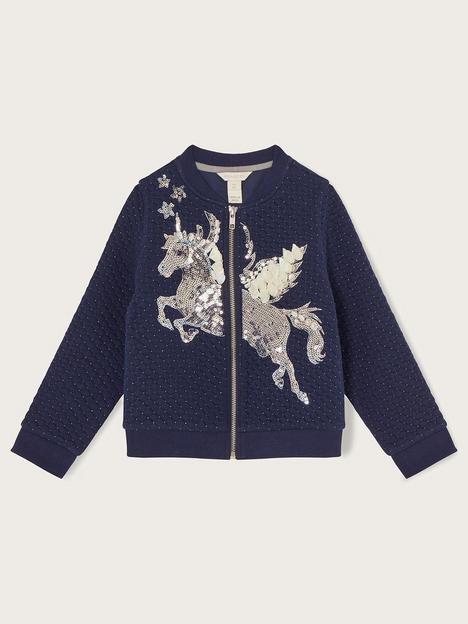 monsoon-girls-sequin-unicorn-quilted-bomber-jacket-navy
