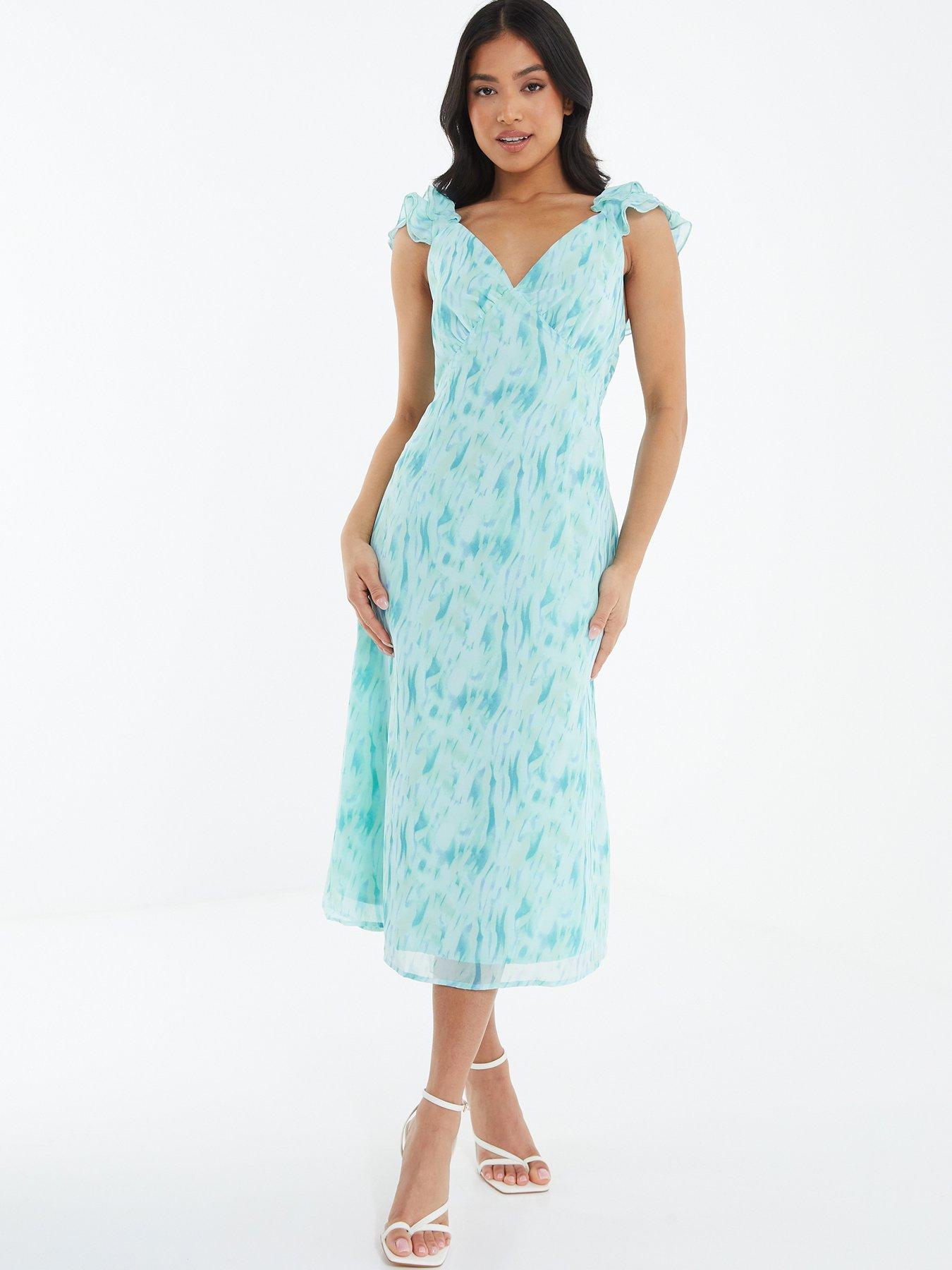 quiz mint green dress Juliette Sequin Mini Dress - Mint main image 1