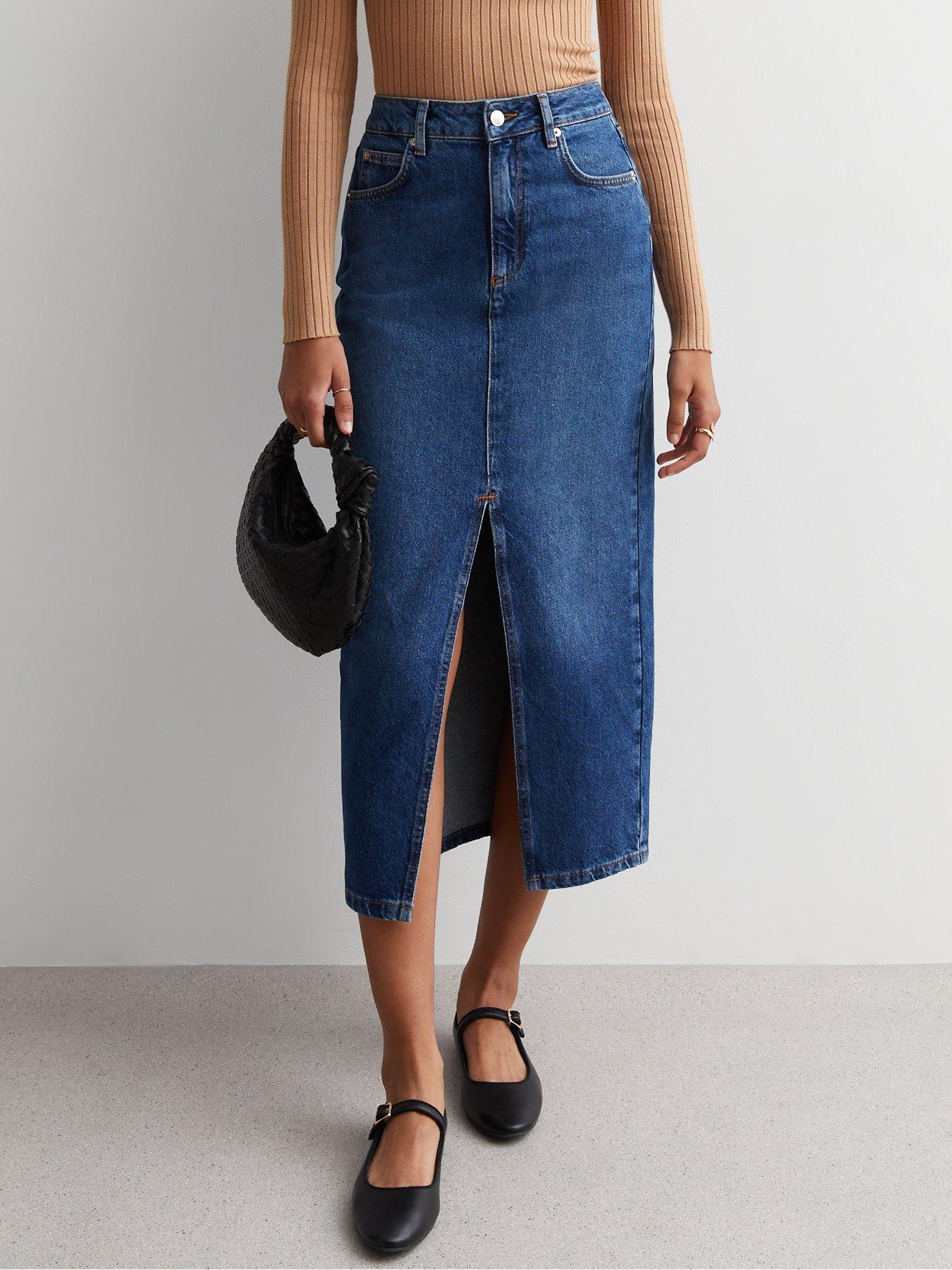 Littlewoods denim hot sale skirt