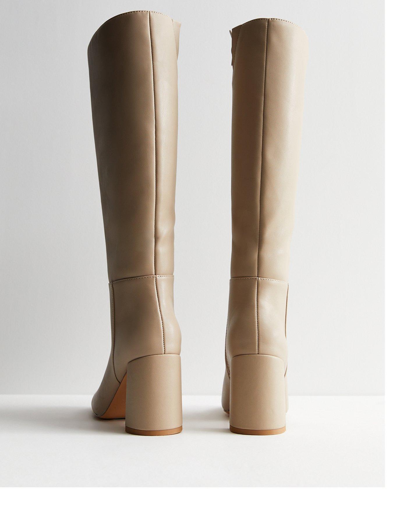 Tan knee high boots new clearance look