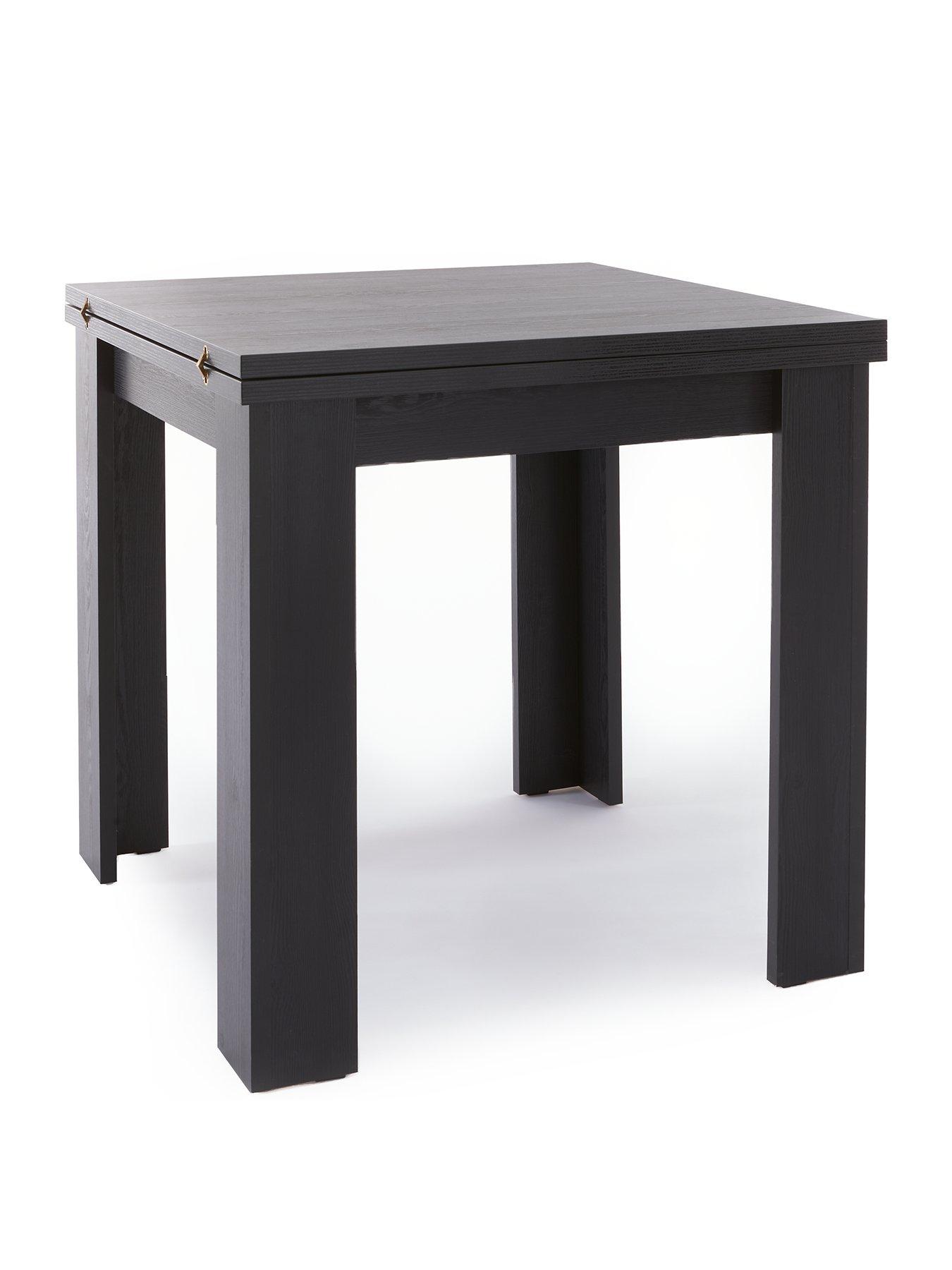  image of everyday-panama-80-160-cmnbspextending-dining-table-blacknbsp--fscreg-certified