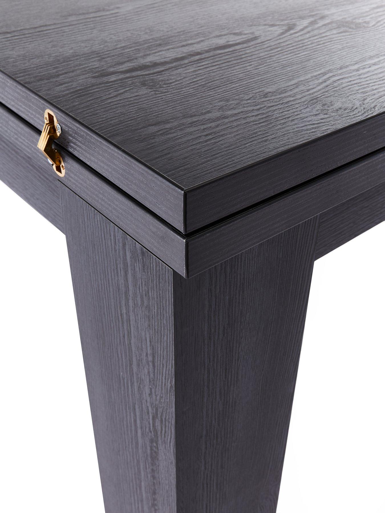  image of everyday-panama-80-160-cmnbspextending-dining-table-blacknbsp--fscreg-certified