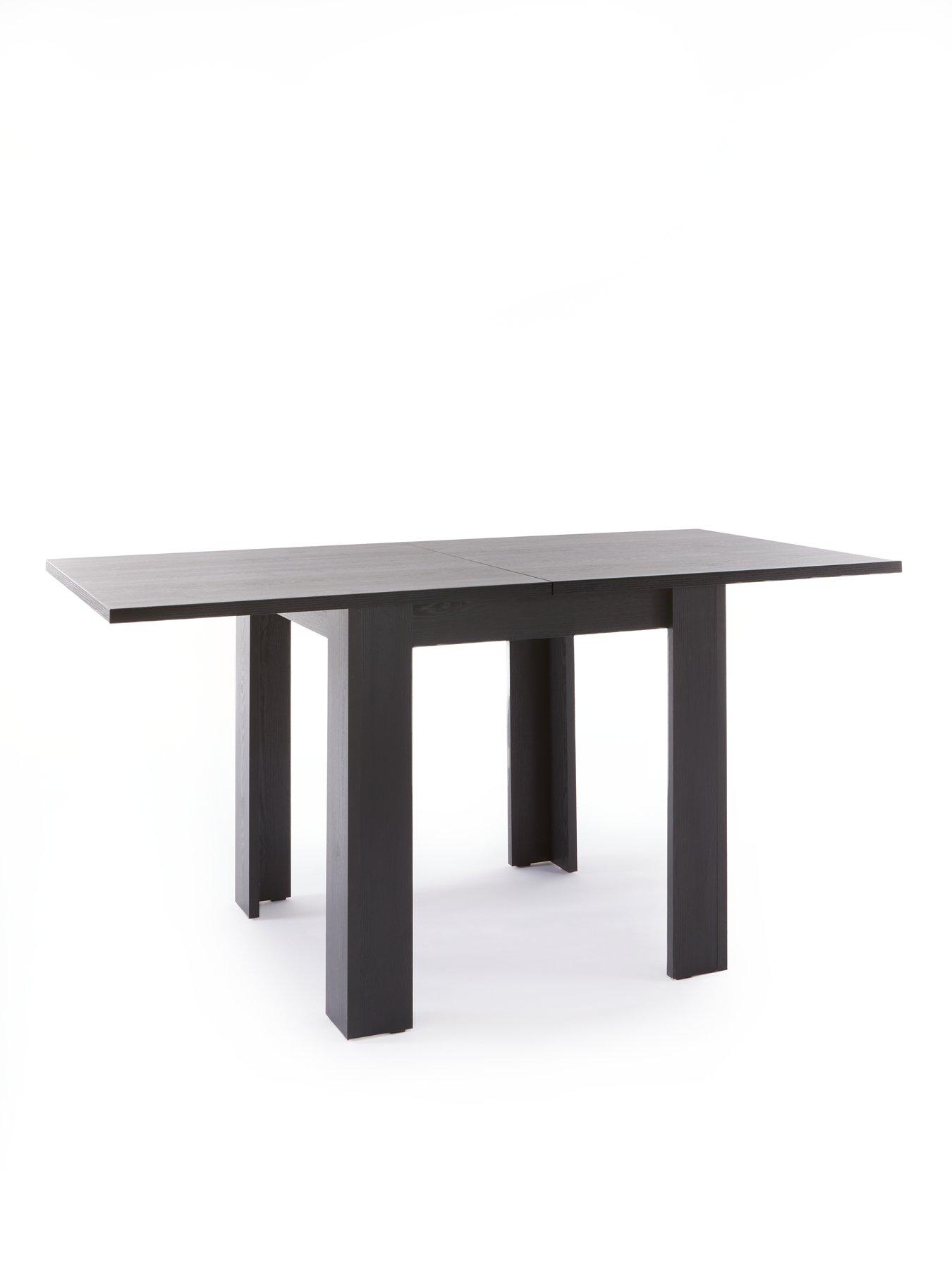  image of everyday-panama-80-160-cmnbspextending-dining-table-blacknbsp--fscreg-certified