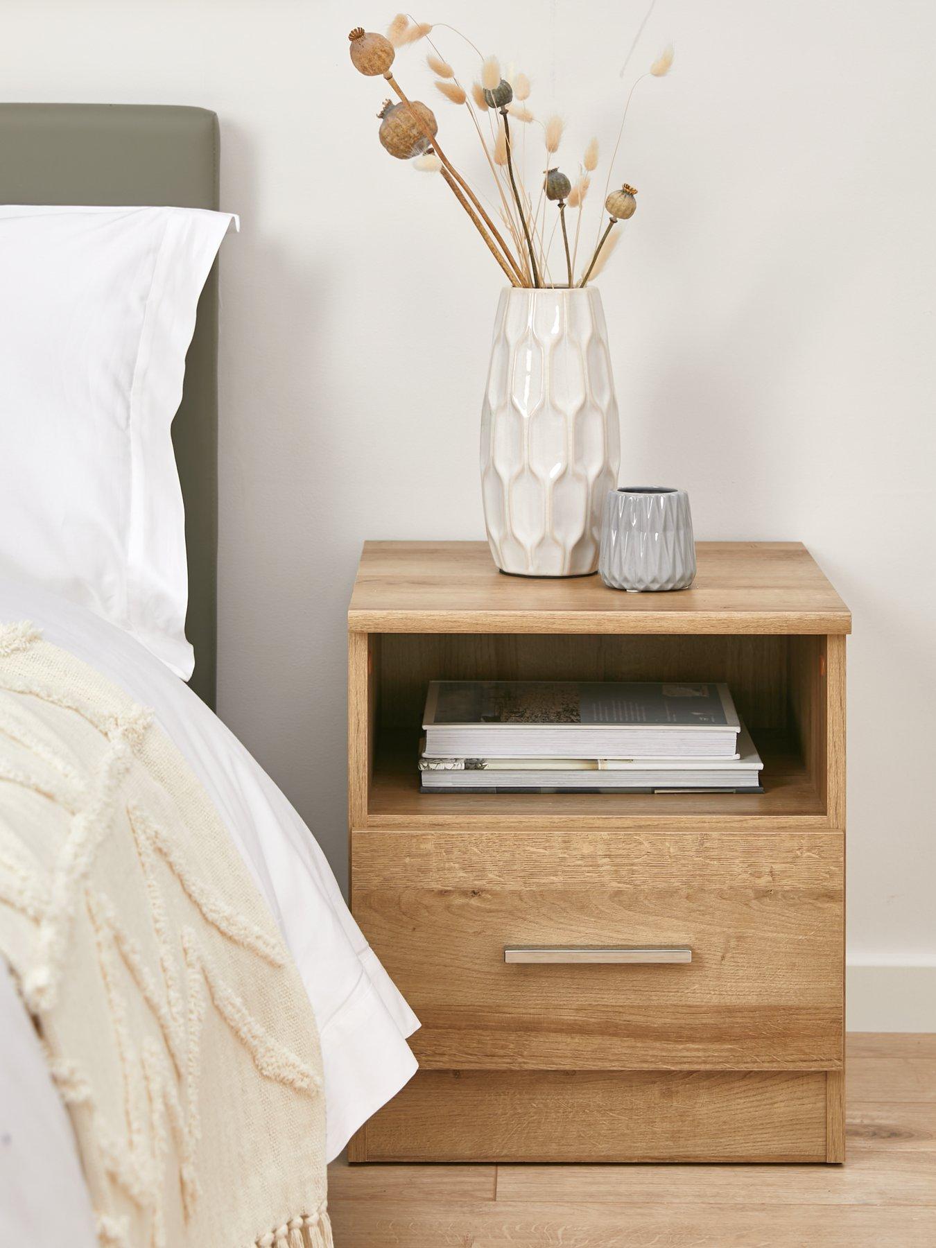 Very Home Panama 1 Drawer Bedside Cabinet - FSC® Certified