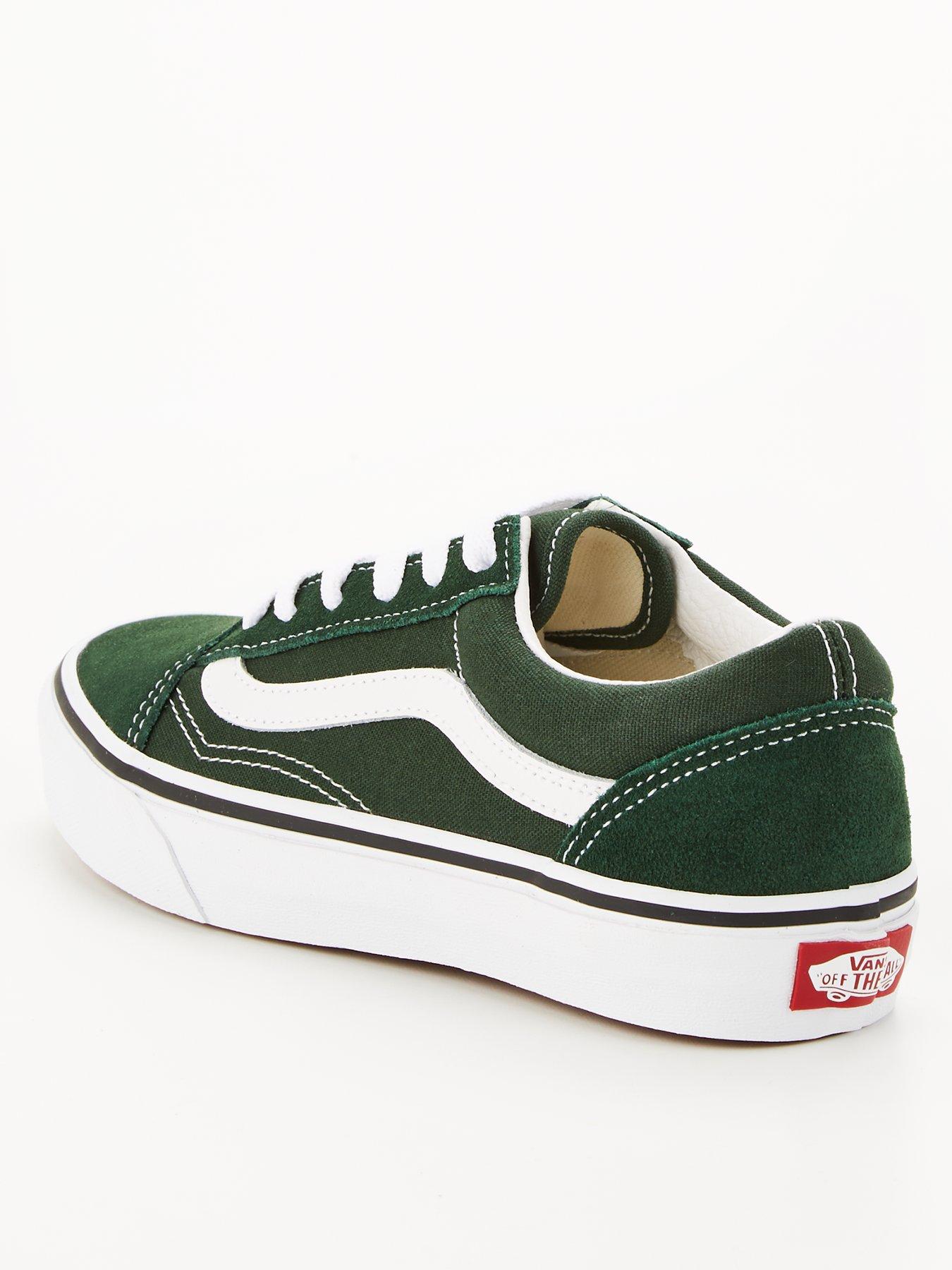 Old skool vans hot sale dark green