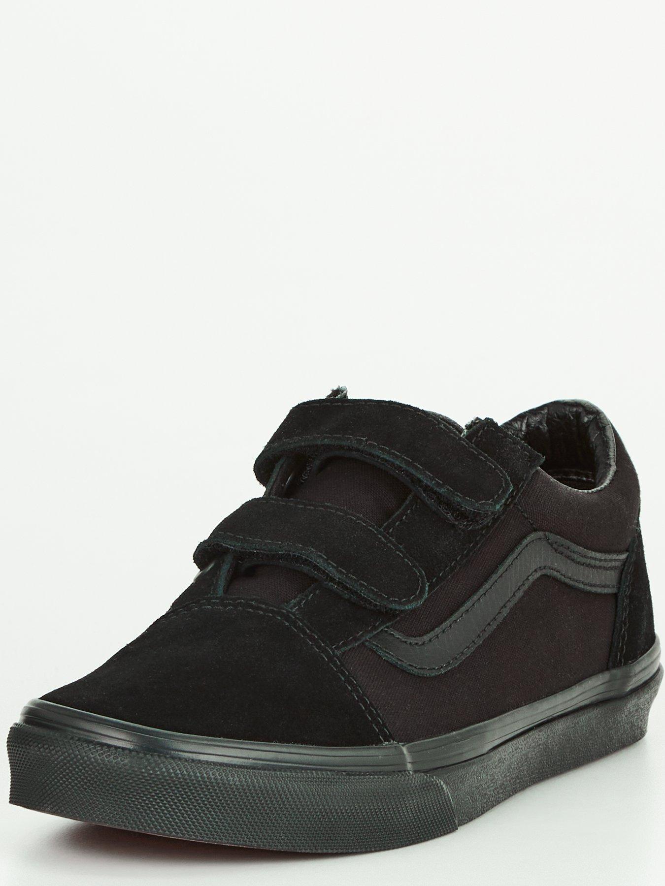 Old Skool Velcro Junior Trainers Core Classics Black Black