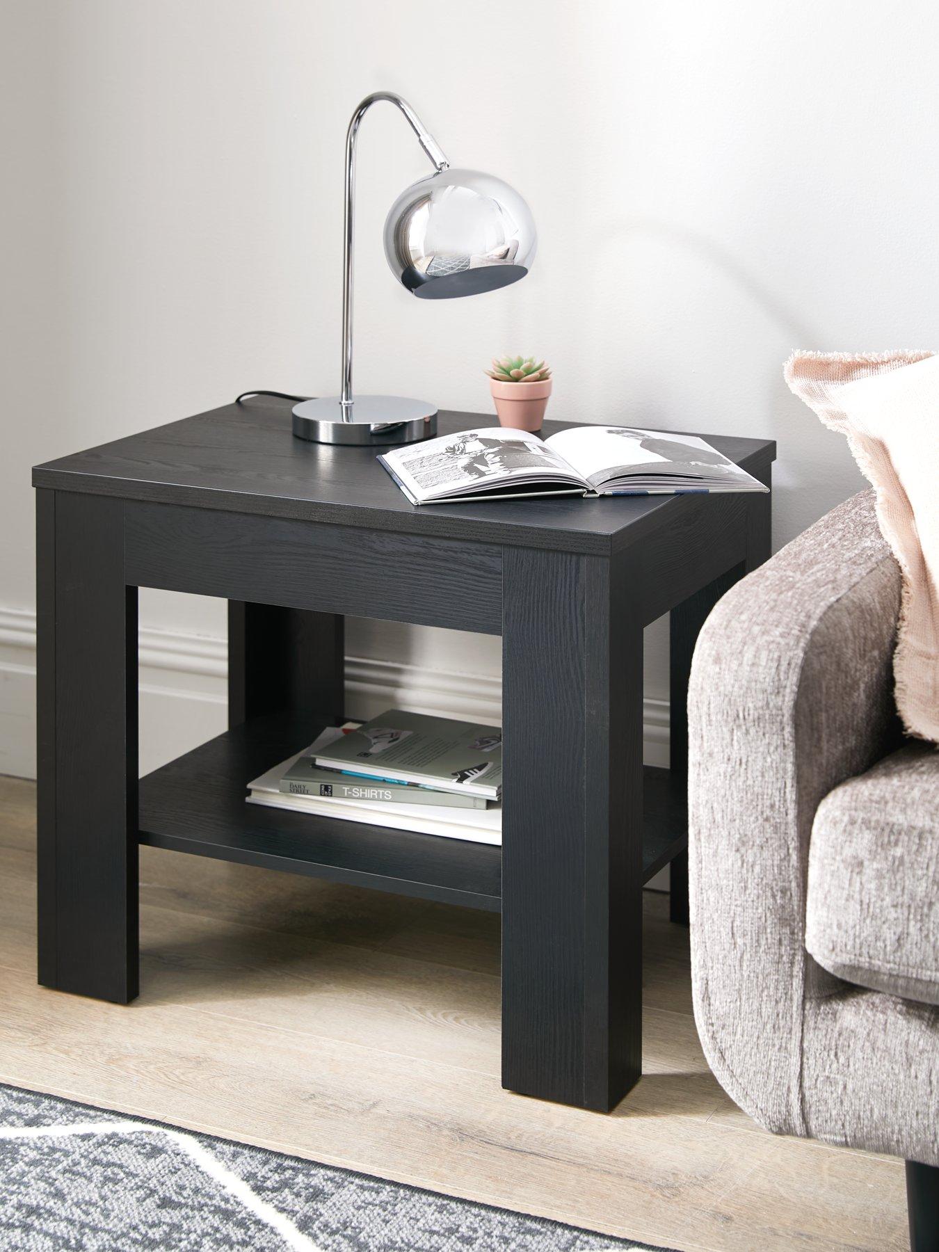 Image 1 of 7 of The Very Collection Panama Side Table - Black&nbsp;- FSC&reg; Certified