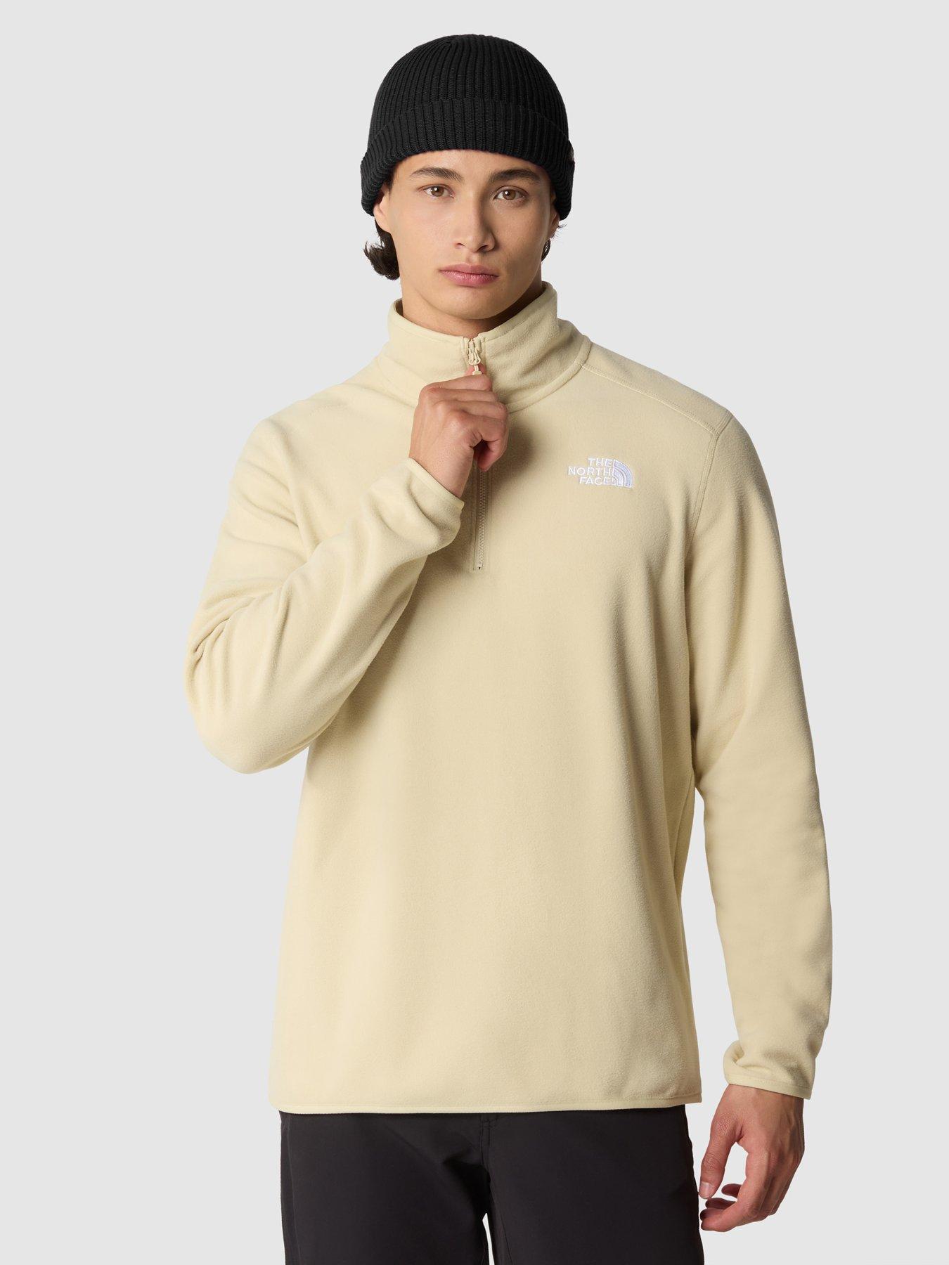 THE NORTH FACE Men's 100 Glacier 1/4 Zip Top - Grey