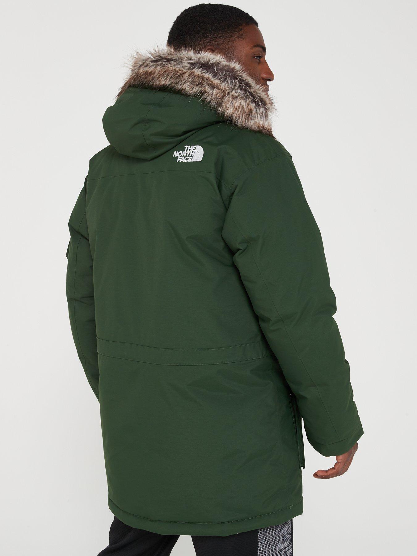 North face jacket hot sale with fur hood mens