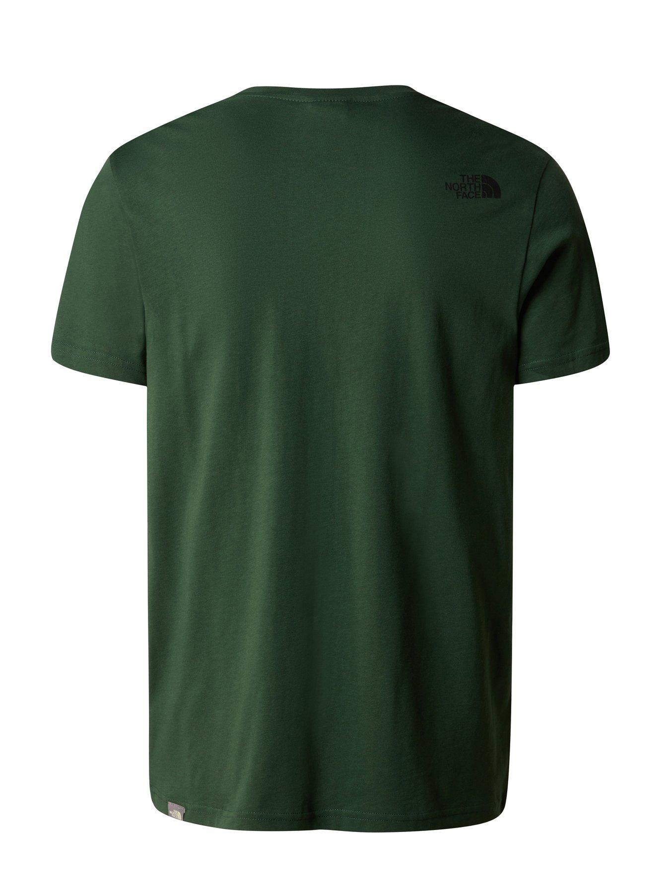  image of the-north-face-mens-simple-dome-t-shirt-green