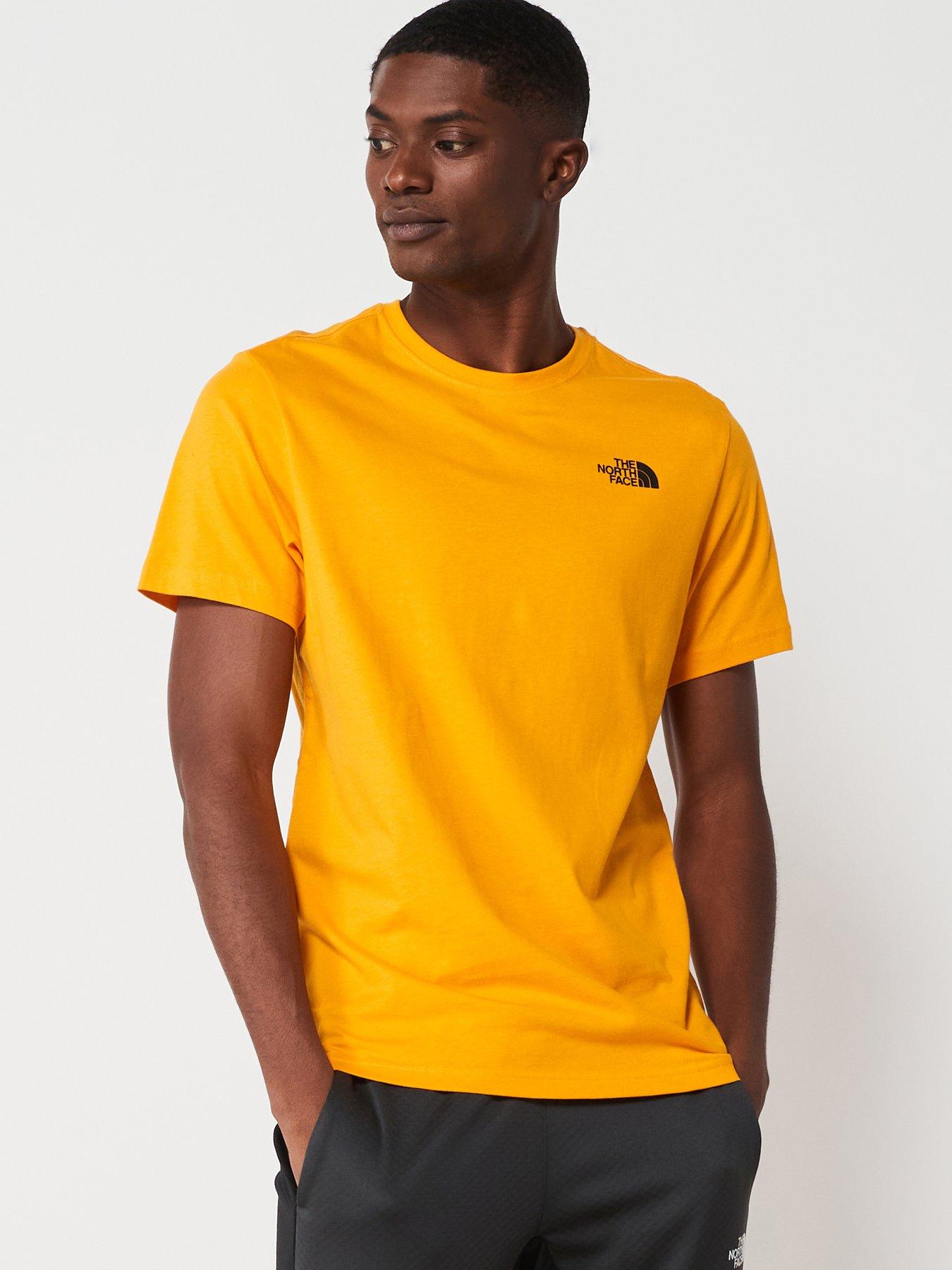 North face sale t shirt yellow