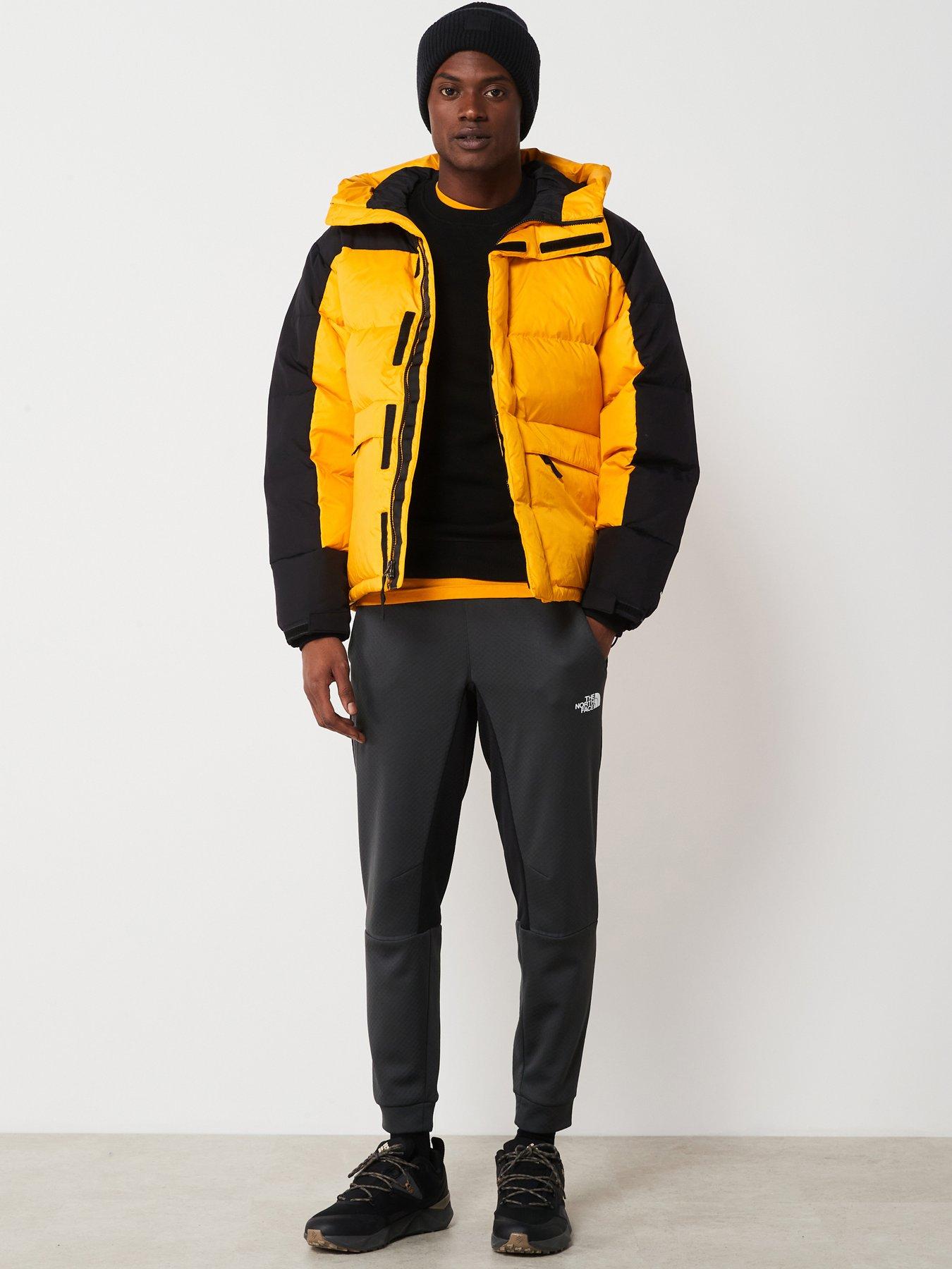 Mens north face online yellow jacket