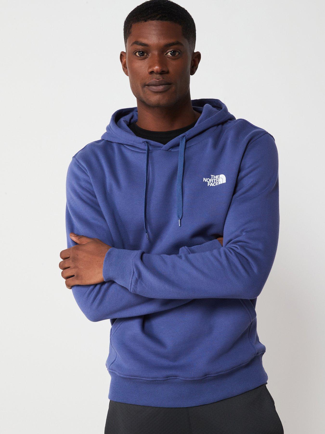 Blue north face clearance hoodie mens