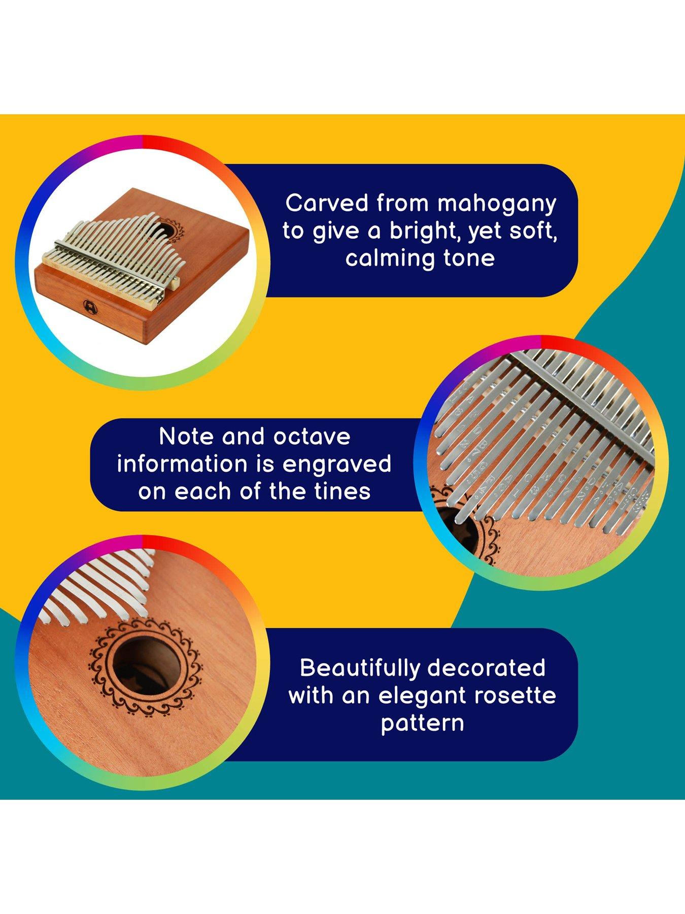  image of a-star-21-note-kalimba-thumb-piano-gift-pack