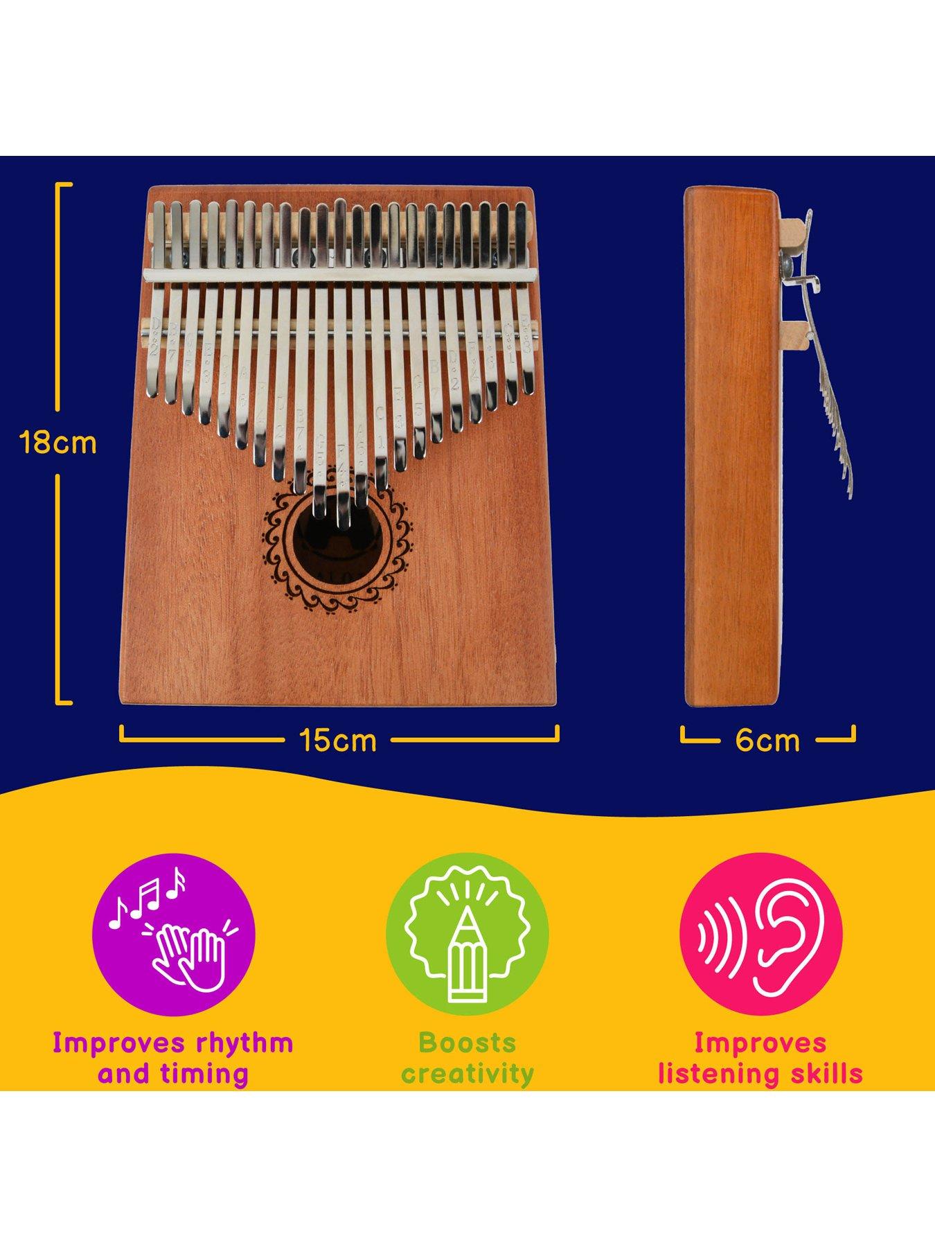  image of a-star-21-note-kalimba-thumb-piano-gift-pack