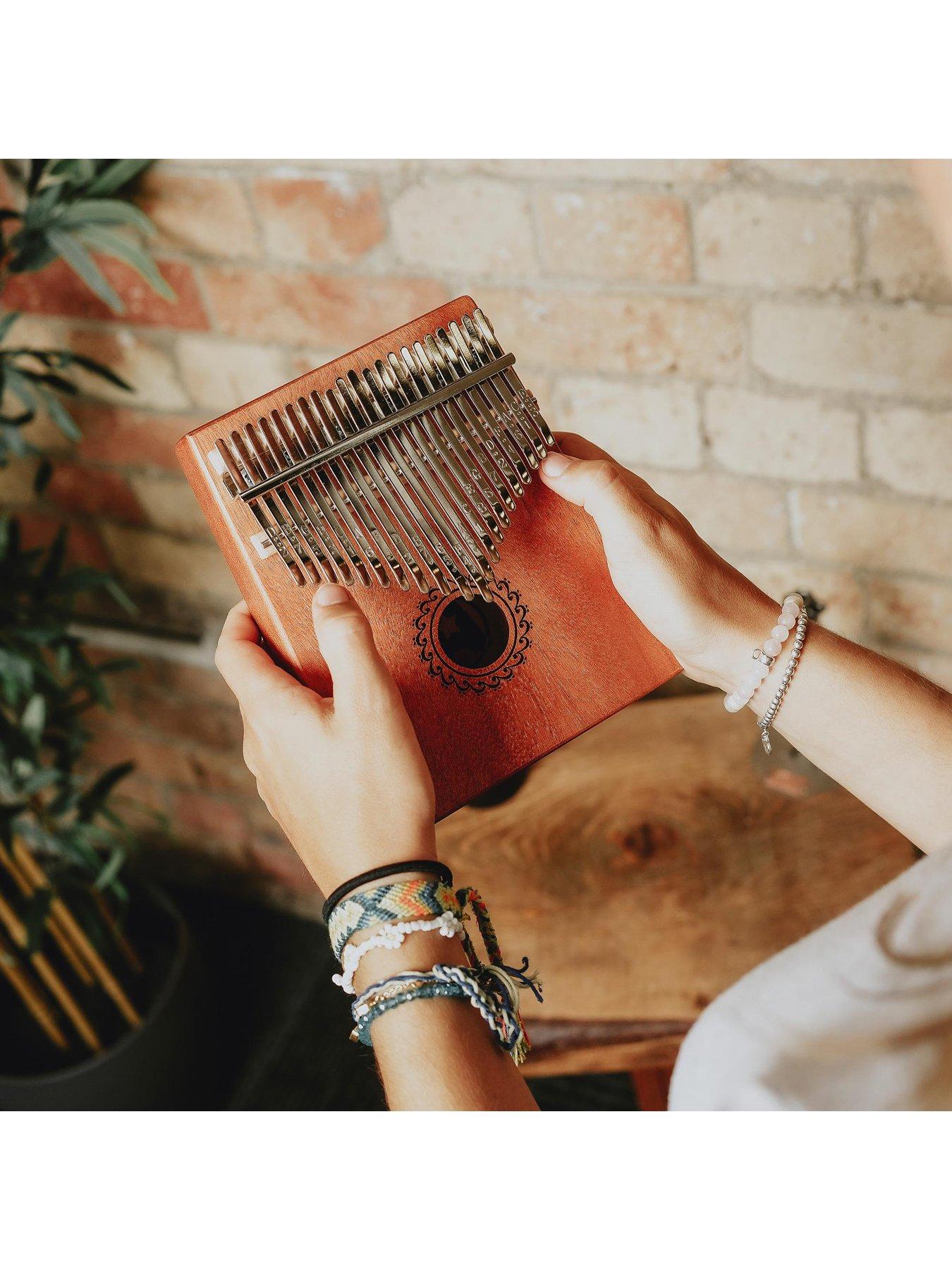  image of a-star-21-note-kalimba-thumb-piano-gift-pack