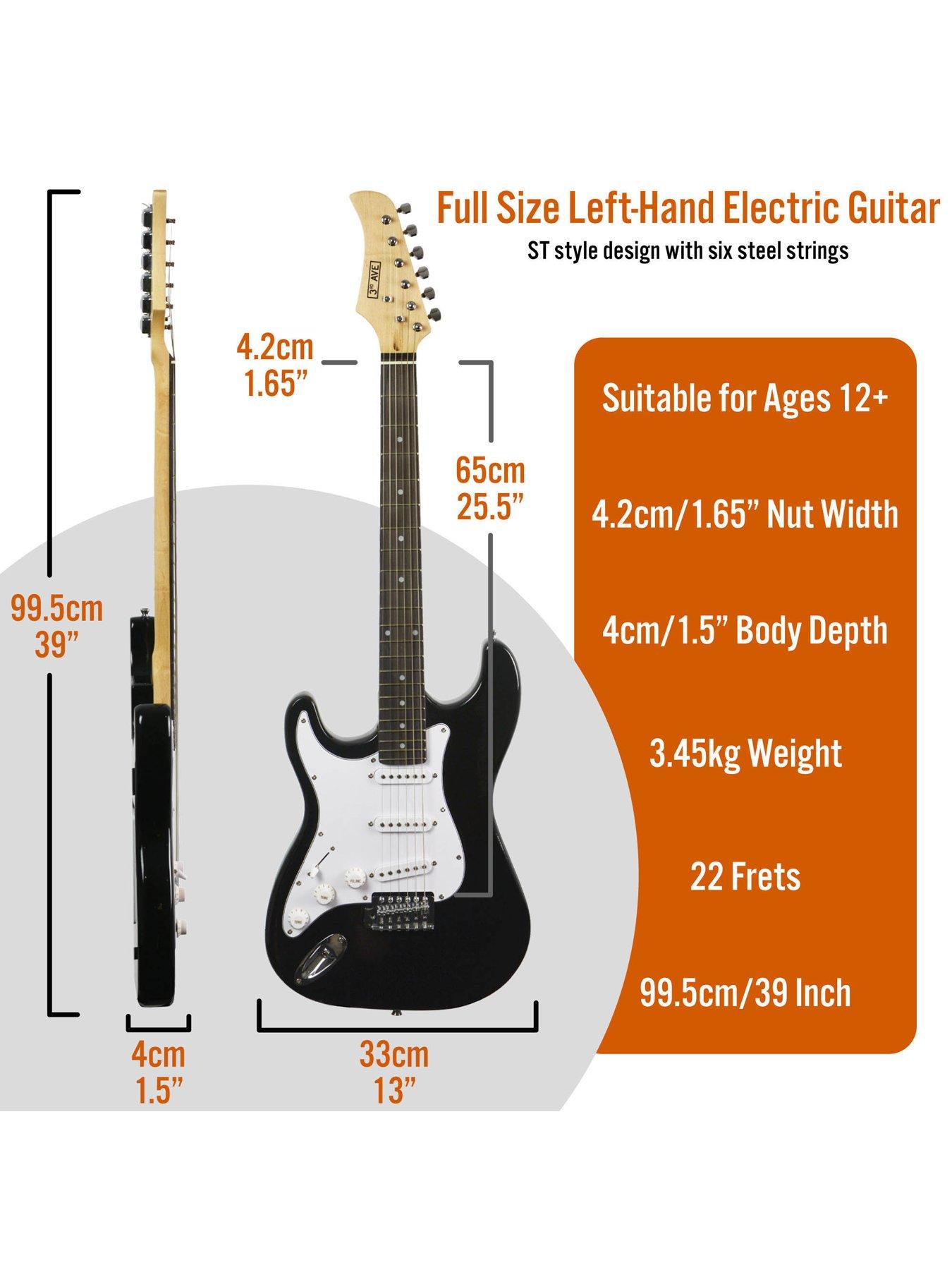 Image 2 of 4 of 3rd Avenue 3rd Avenue Full Size 4/4 Electric Guitar Ultimate Kit with Amp - Left Handed
