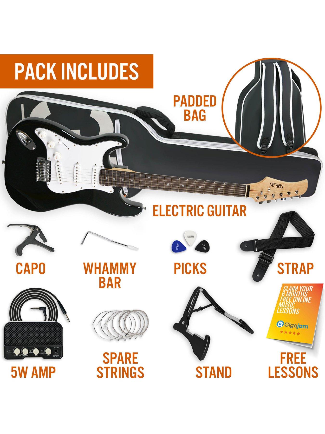 Image 3 of 4 of 3rd Avenue 3rd Avenue Full Size 4/4 Electric Guitar Ultimate Kit with Amp - Left Handed