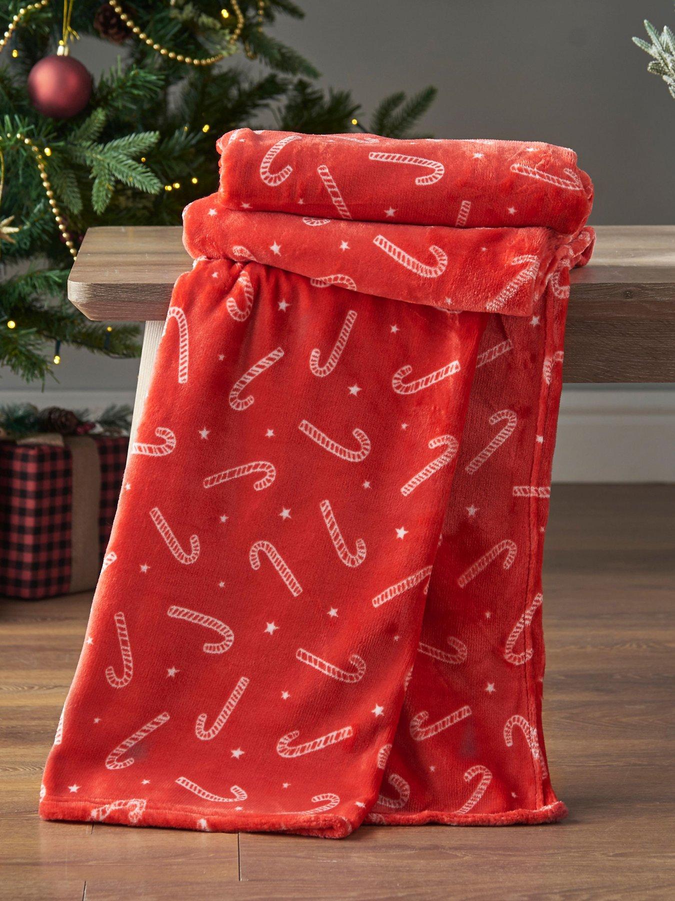 undefined Christmas Candy Cane Throw