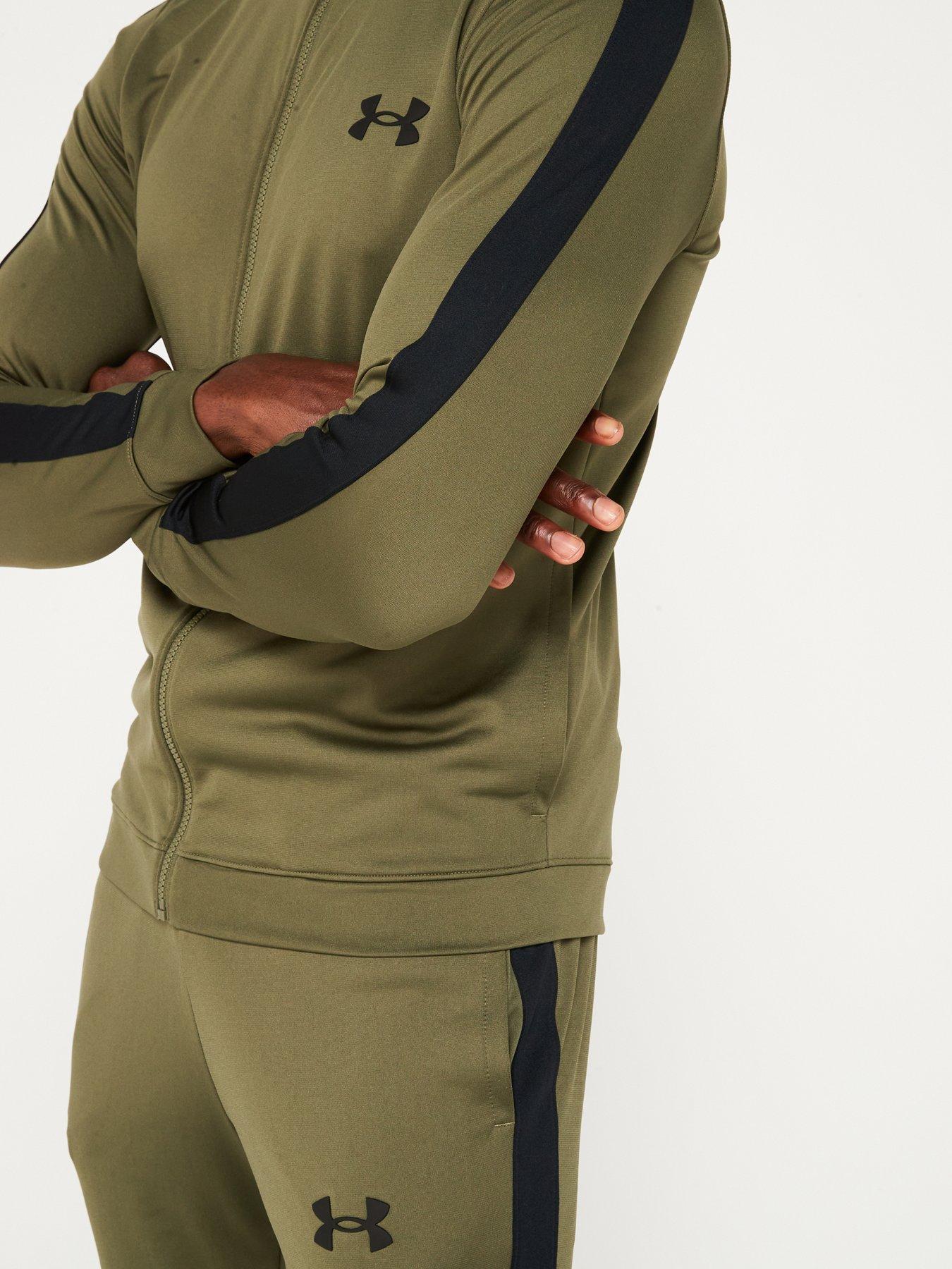 Image 4 of 5 of UNDER ARMOUR Mens Training Knit Tracksuit - Khaki