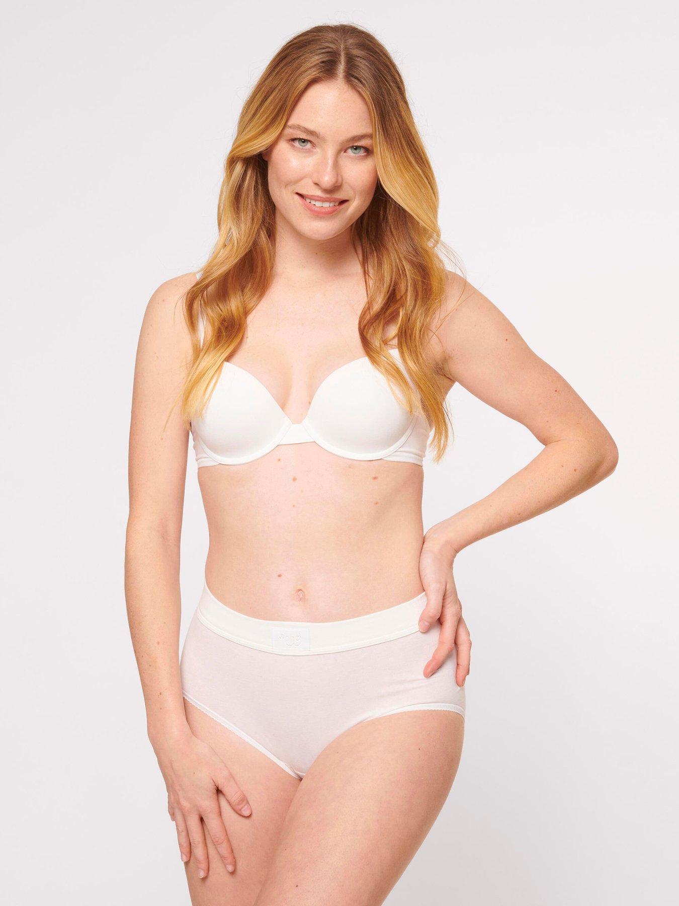 Image 1 of 5 of Sloggi Double Comfort Maxi 2 Pack - White