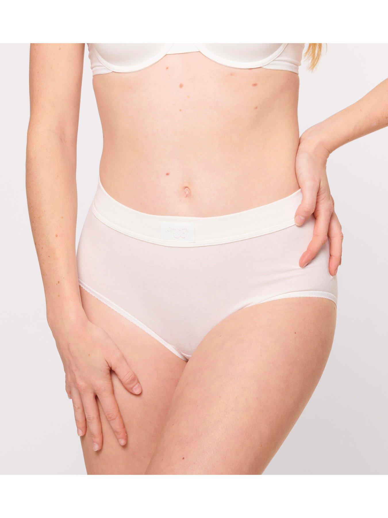 Image 4 of 5 of Sloggi Double Comfort Maxi 2 Pack - White