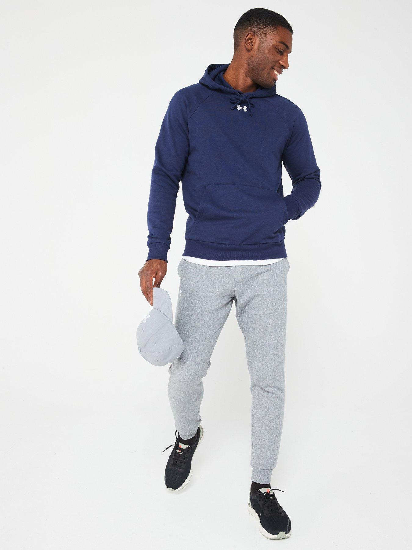 Under armour deals blue hoodie mens