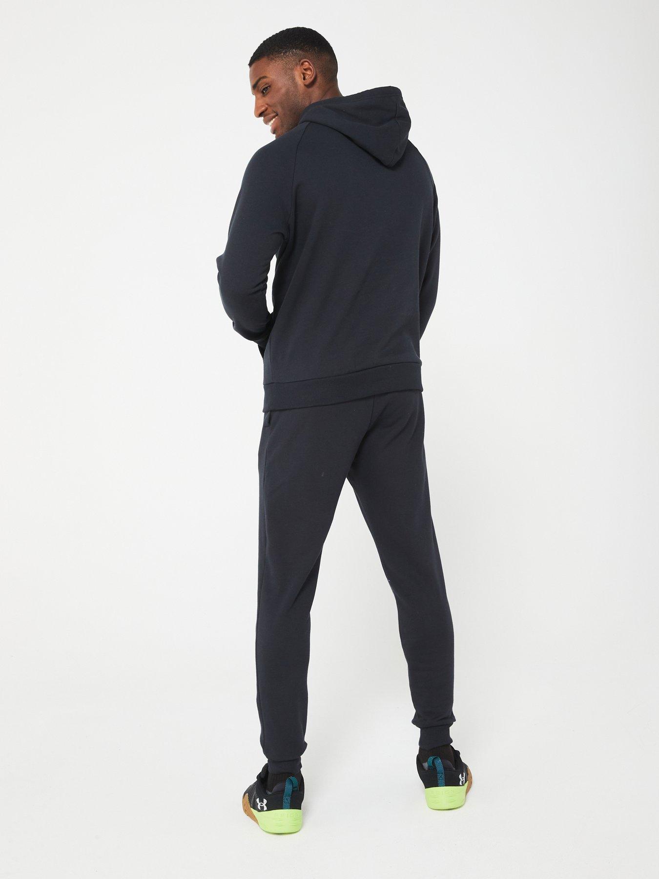 UNDER ARMOUR Mens Training Rival Fleece Tracksuit - Black/White