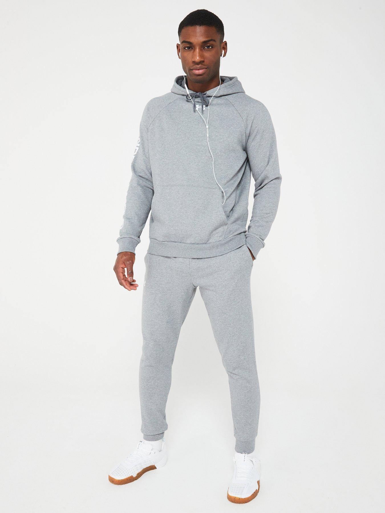 UNDER ARMOUR Mens Training Rival Fleece Tracksuit Grey