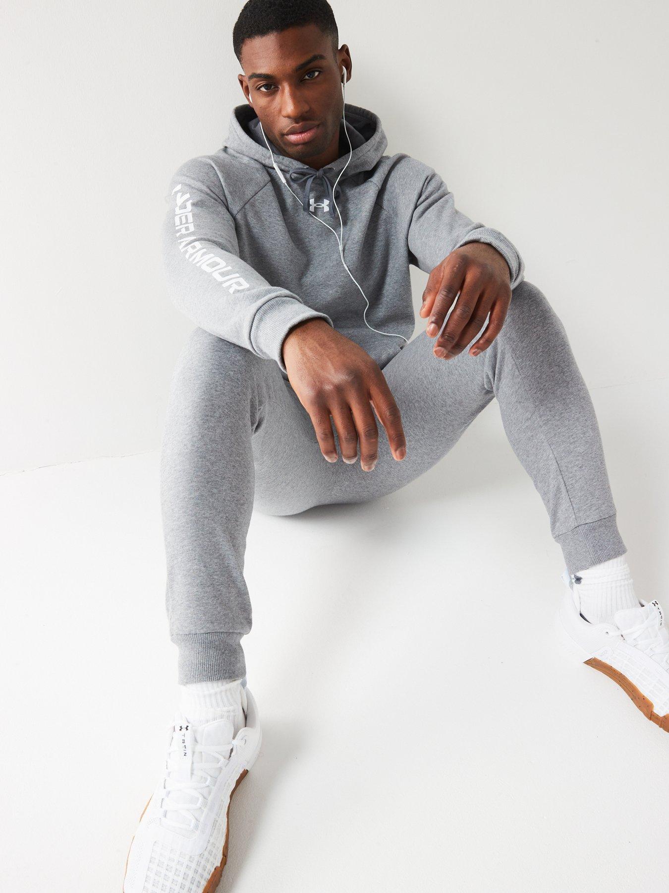  image of under-armour-mens-training-rival-fleece-tracksuit-grey