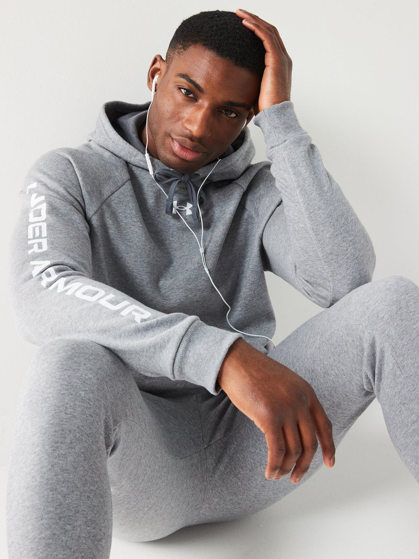  image of under-armour-mens-training-rival-fleece-tracksuit-grey