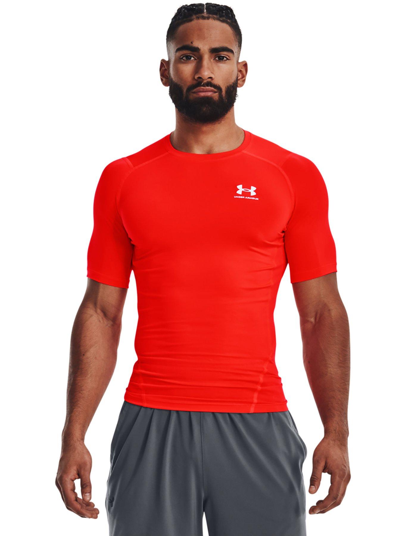 UNDER ARMOUR Heat Gear Armour Comp T shirt Red littlewoods