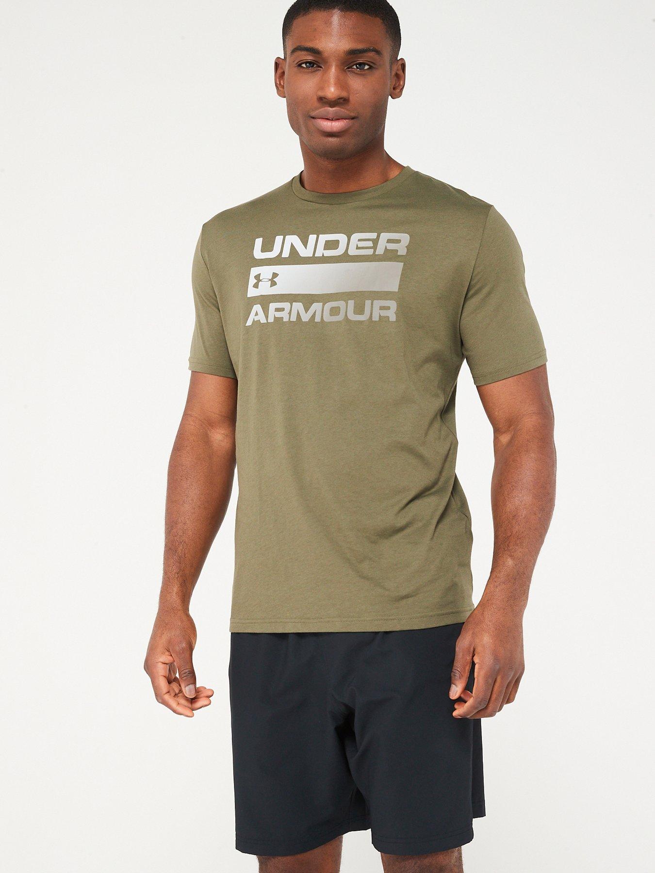 Under armour 2025 khaki t shirt