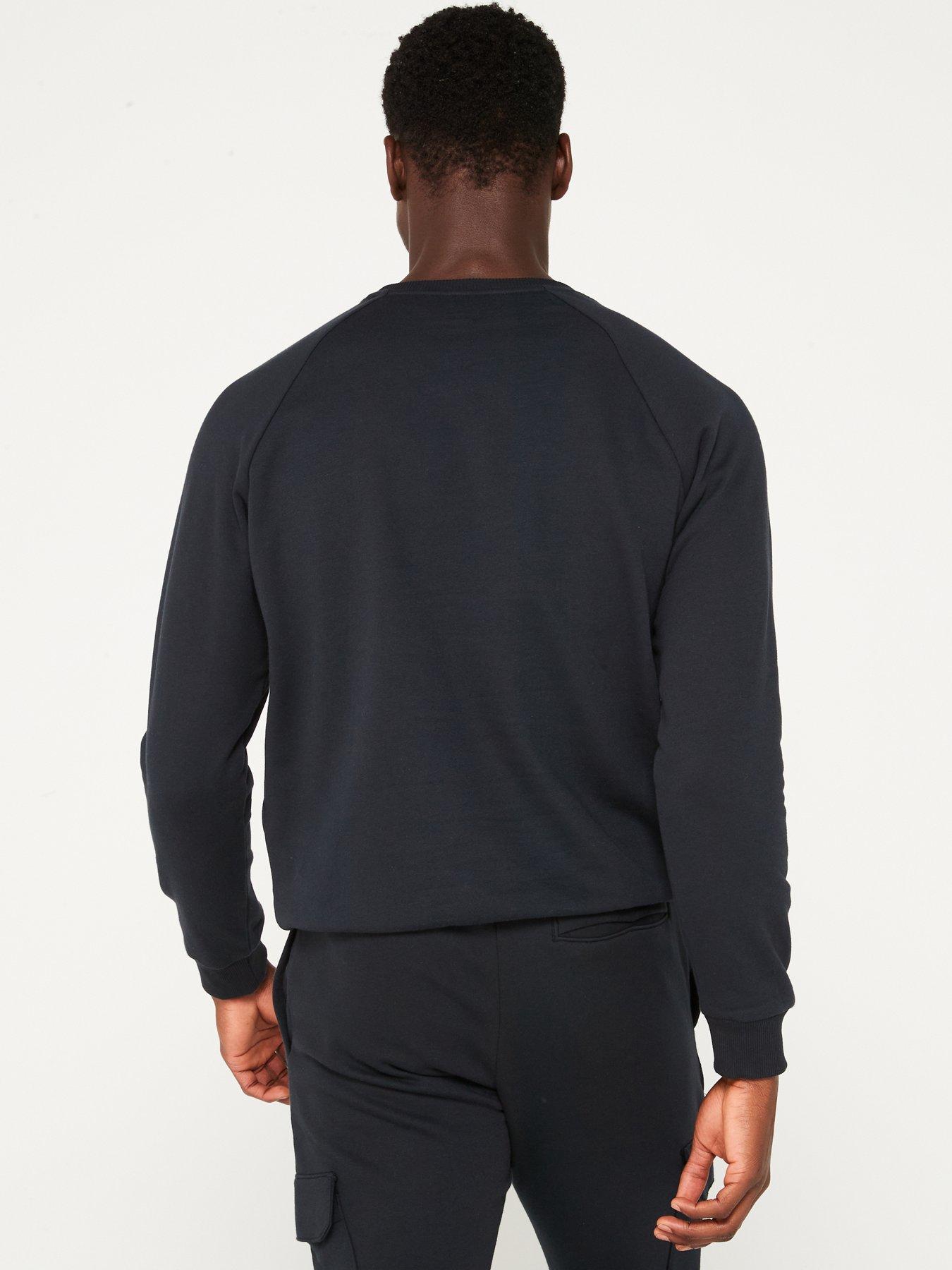 Image 2 of 4 of UNDER ARMOUR Mens Training Rival Fleece Crew Sweat - Black