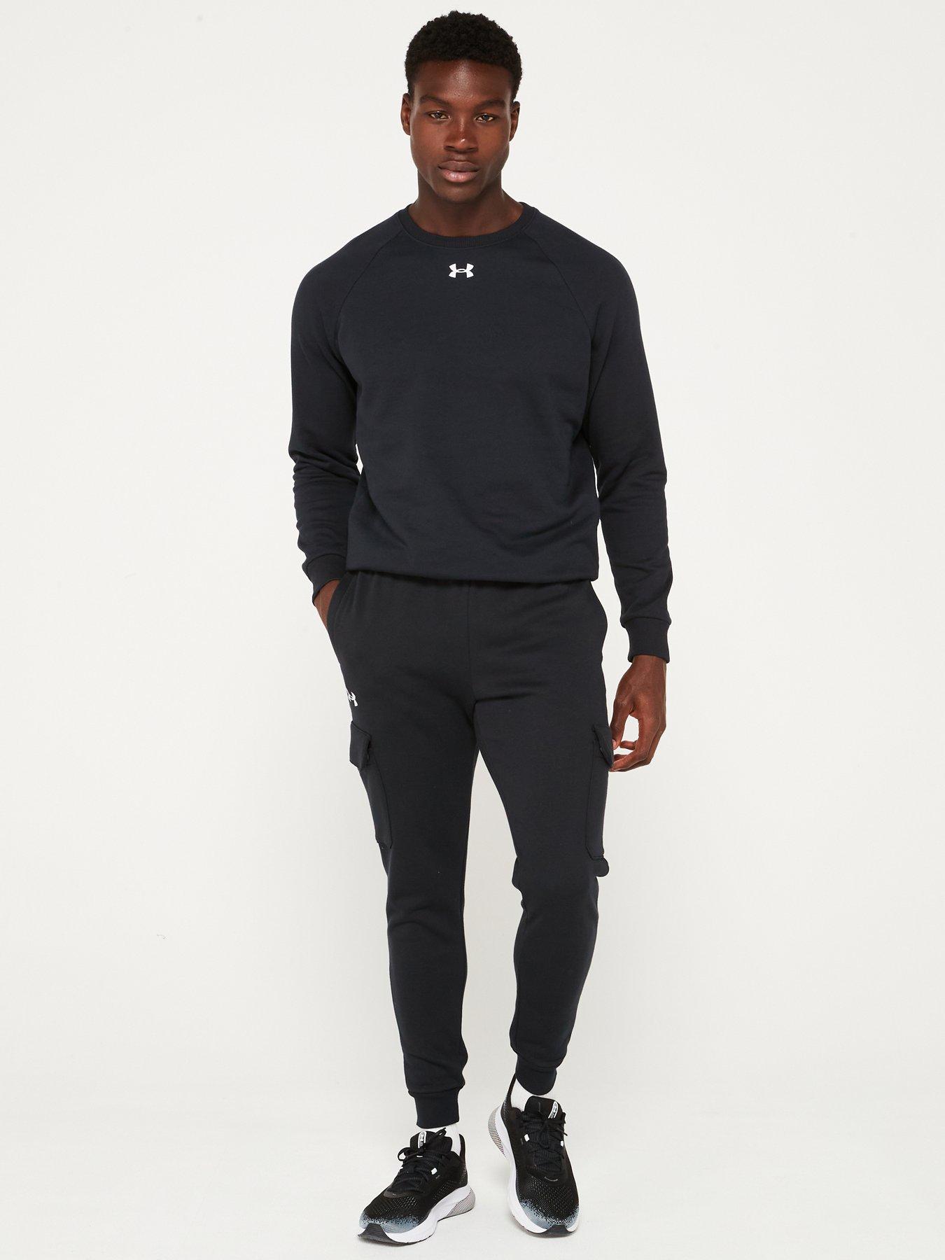 Image 3 of 4 of UNDER ARMOUR Mens Training Rival Fleece Crew Sweat - Black