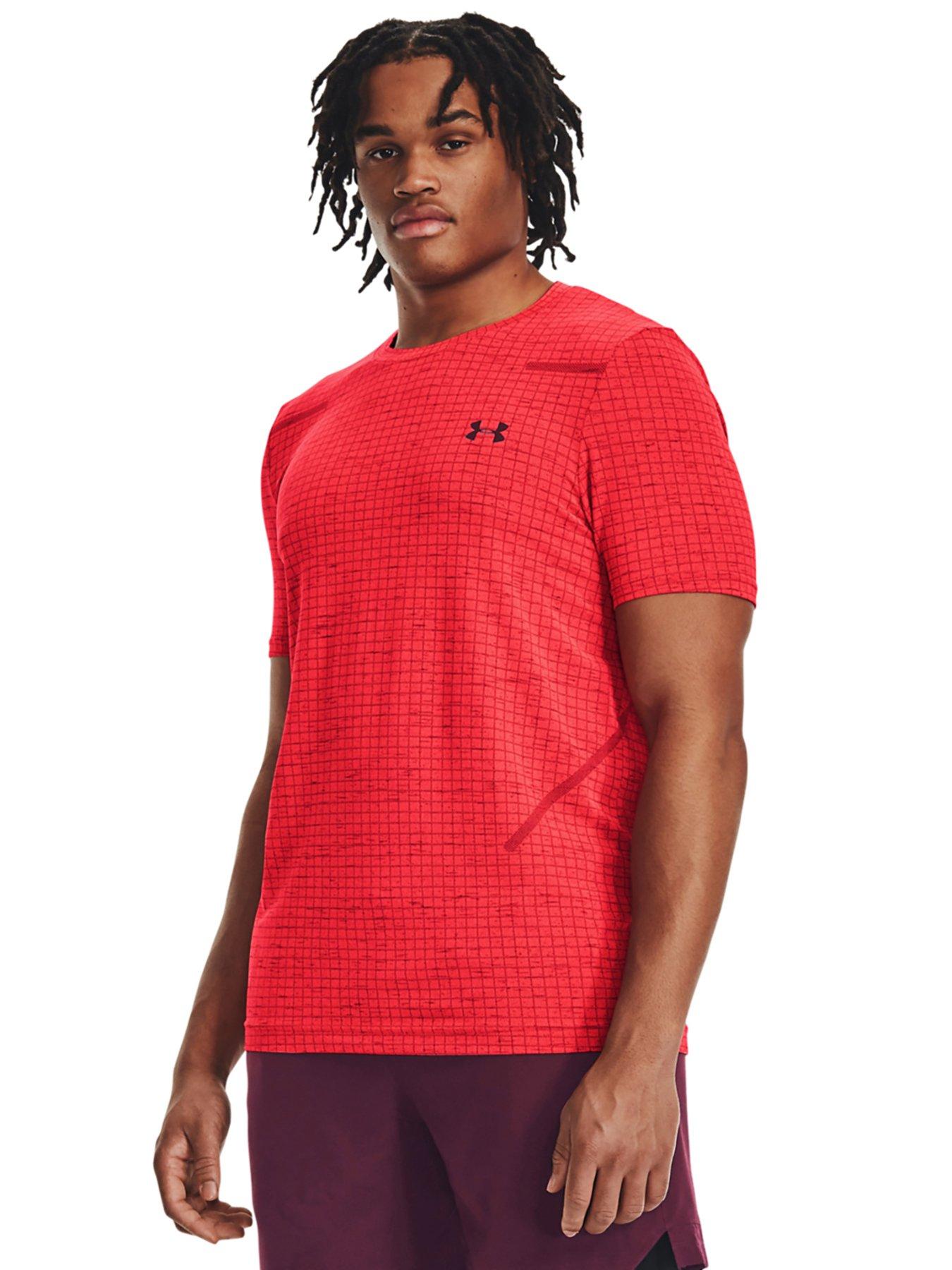 UNDER ARMOUR Seamless Grid T-shirt - Navy/Black