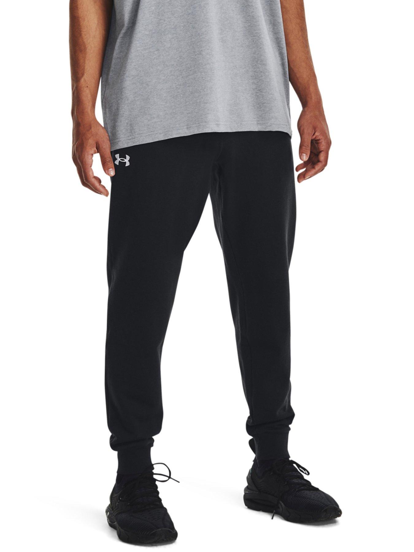 undefined Training Rival Fleece Joggers - Black/White (Plus Size)
