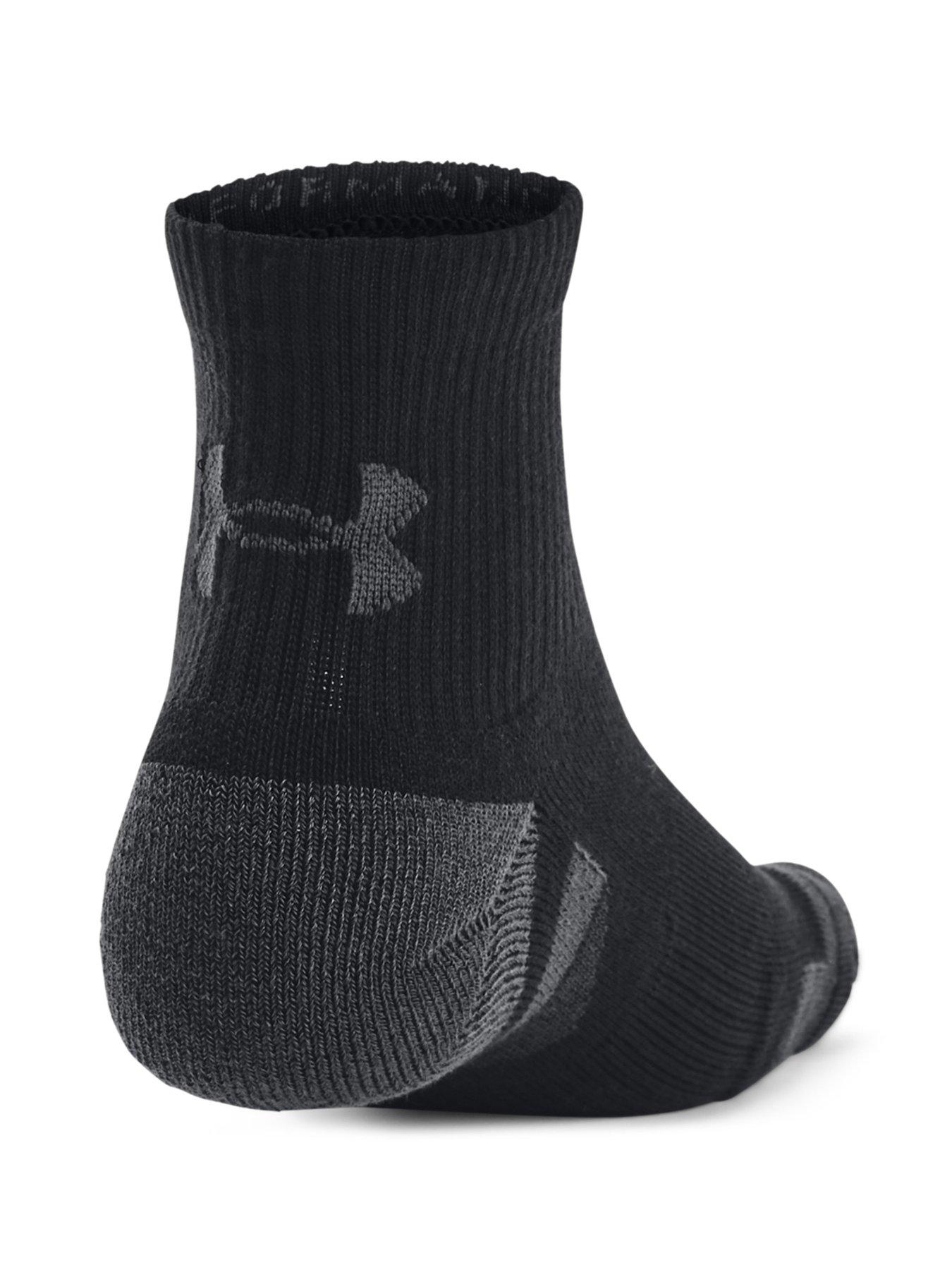 Image 2 of 3 of UNDER ARMOUR Performance Tech 3pk Quarter Socks - Black