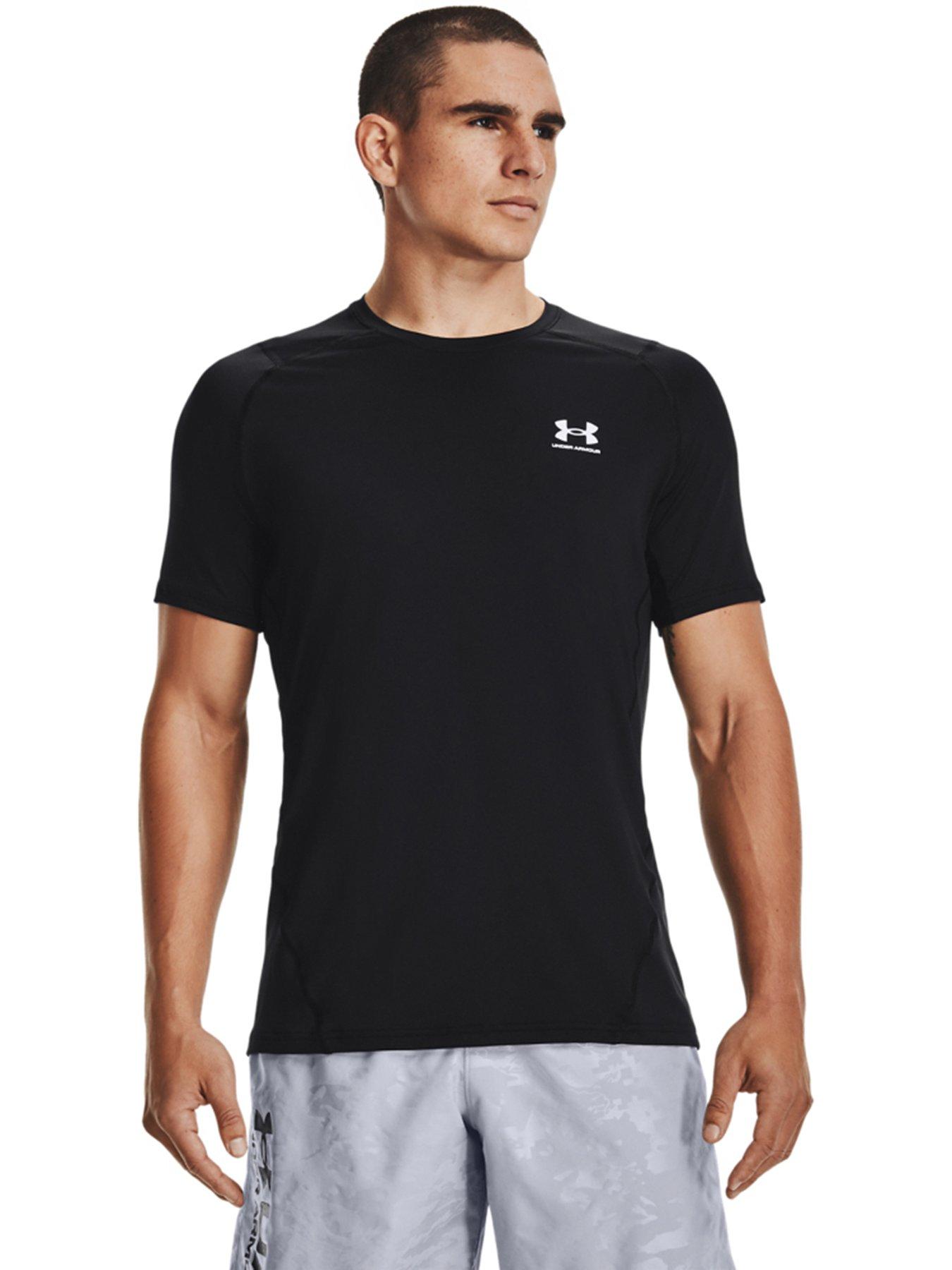 UNDER ARMOUR Heat Gear Armour Fitted T-shirt - Black/White