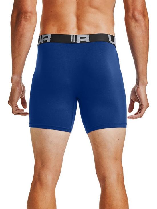 back image of under-armour-charged-cotton-3in-boxers-3-pack